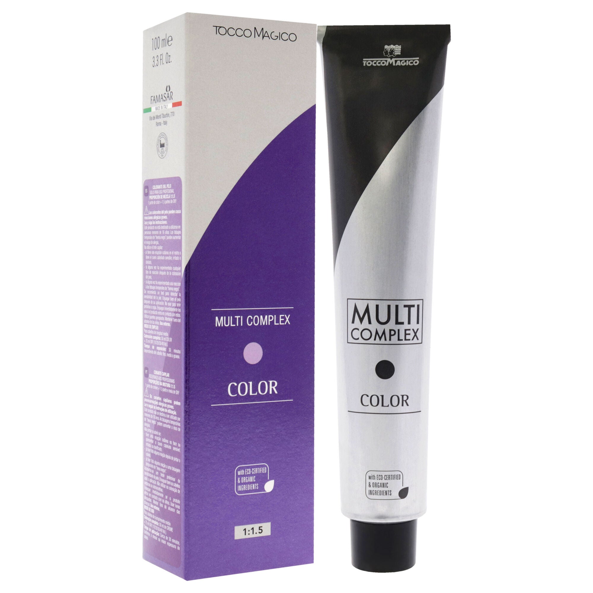 Multi Complex Permanet Hair Color - 6.7 Plum by Tocco Magico for Unisex - 3.38 oz Hair Color, See Description, alternate image number 1