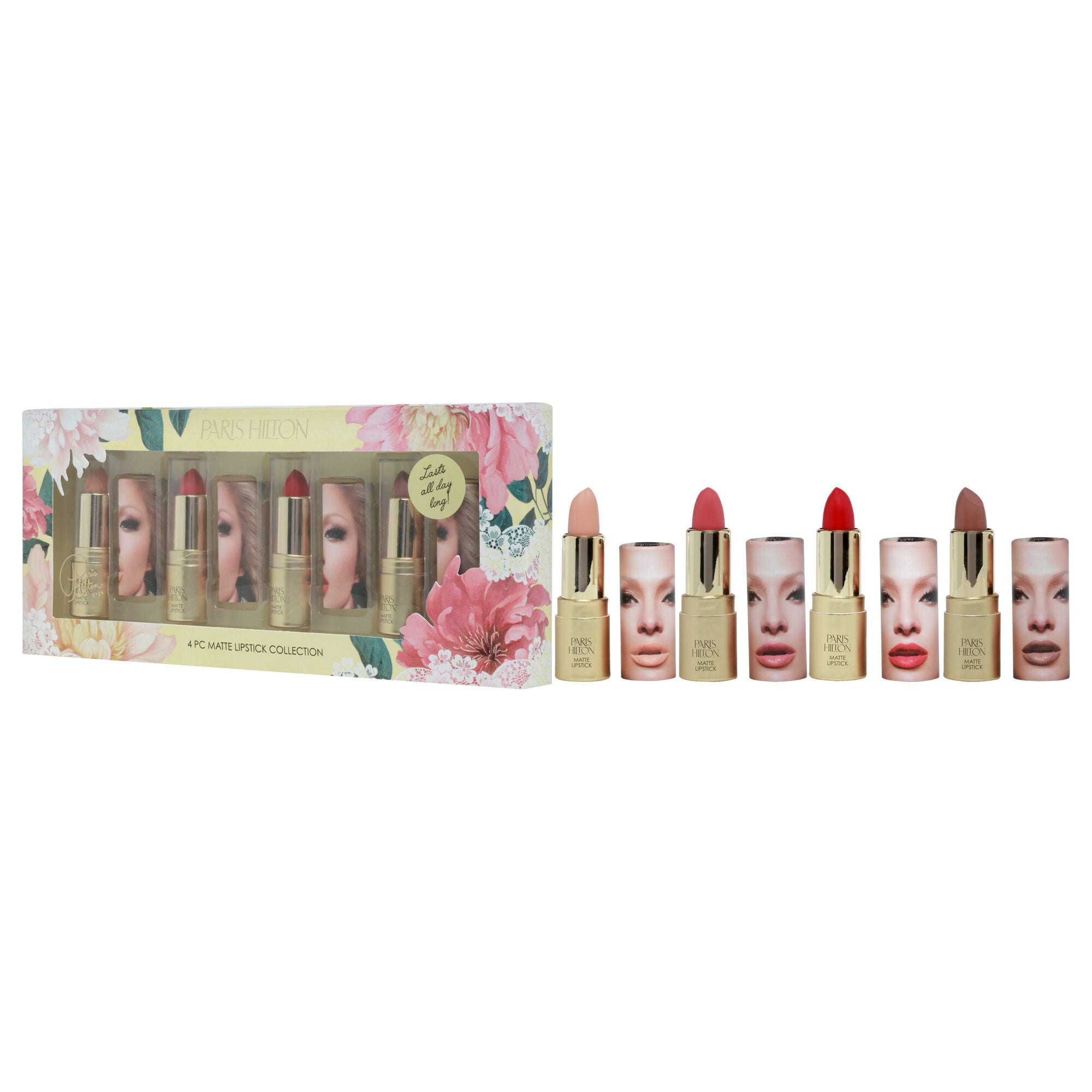 Matte Lipstick Collection by Paris Hilton Cosmetics for Women - 4 Pc Set, , alternate image number 7