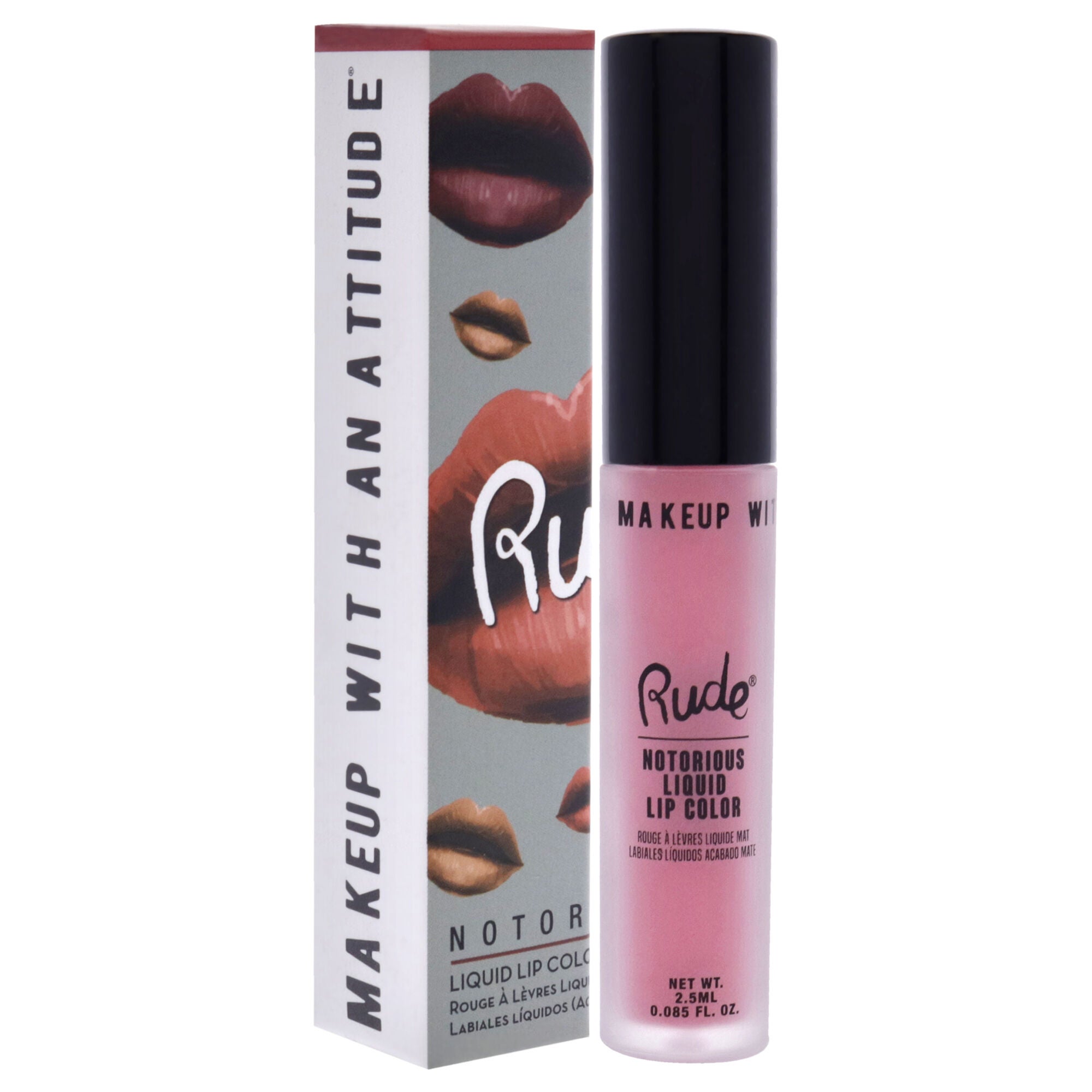 Notorious Rich Long Liquid Lip Color - Going Topless by Rude Cosmetics for Women - 0.1 oz Lipstick, , alternate image number 6