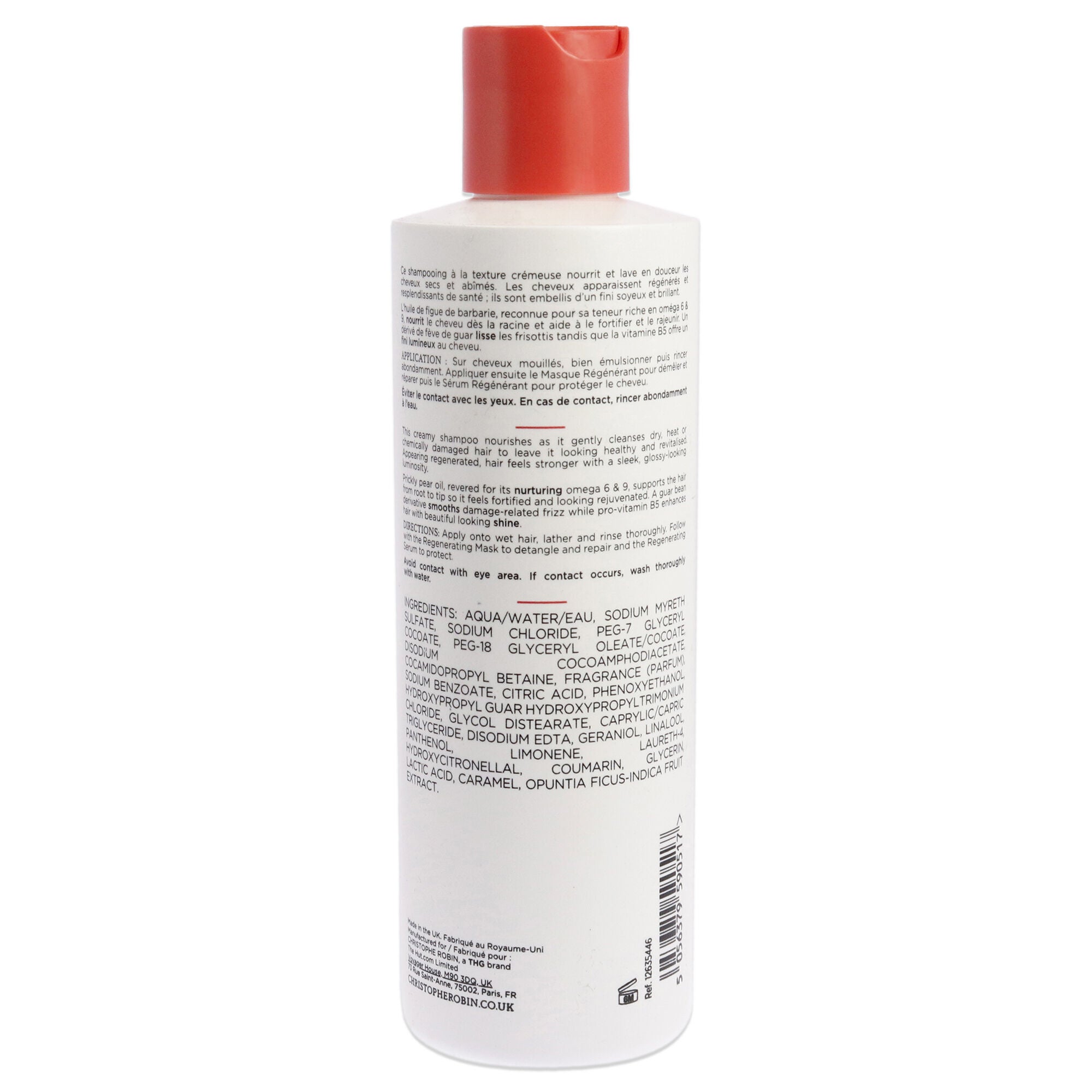 Regenerating Shampoo with Prickly Pear Oil by Christophe Robin for Unisex - 8.4 oz Shampoo, , alternate image number 4