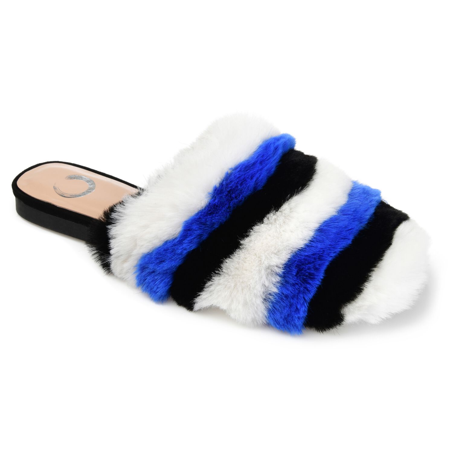 Women's Faux Fur Evelin Mule, Blue, hi-res image number 0