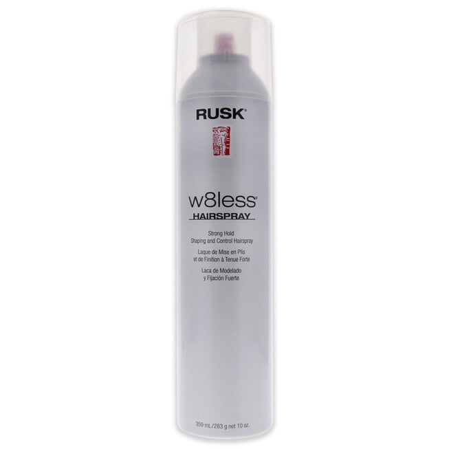 W8less Strong Hold Shaping and Control Hairspray by Rusk for Unisex - 10 oz Hair Spray, See Description, hi-res image number 0
