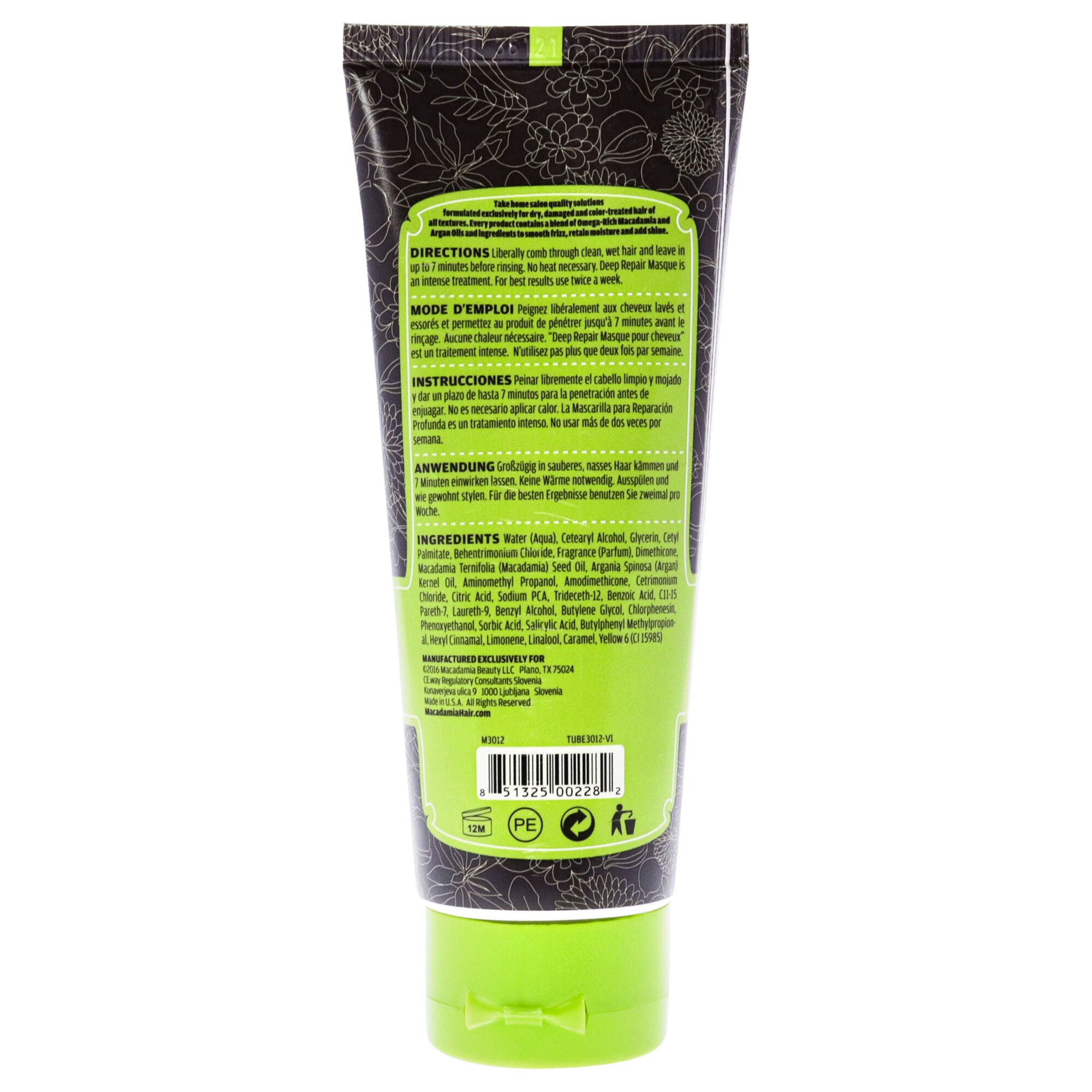 Natural Oil Deep Repair Masque by Macadamia Oil for Unisex - 3.3 oz Masque, , alternate image number 4