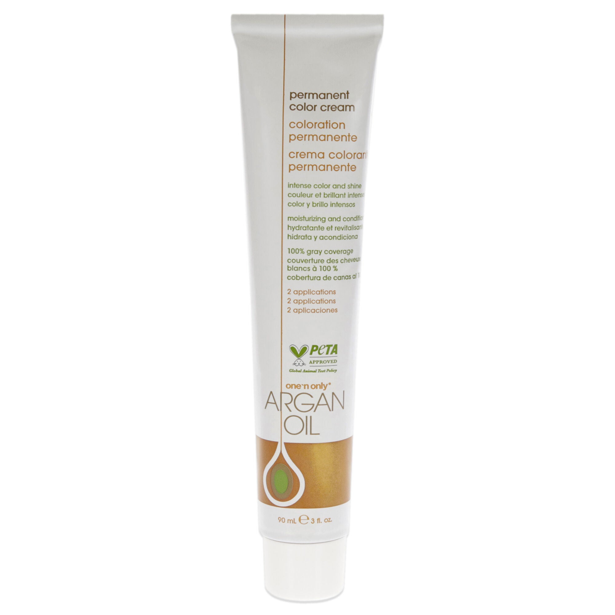 Argan Oil Permanent Color Cream - 5RG Light Tangerine Brown by One n Only for Unisex - 3 oz Hair Color, See Description, alternate image number 3