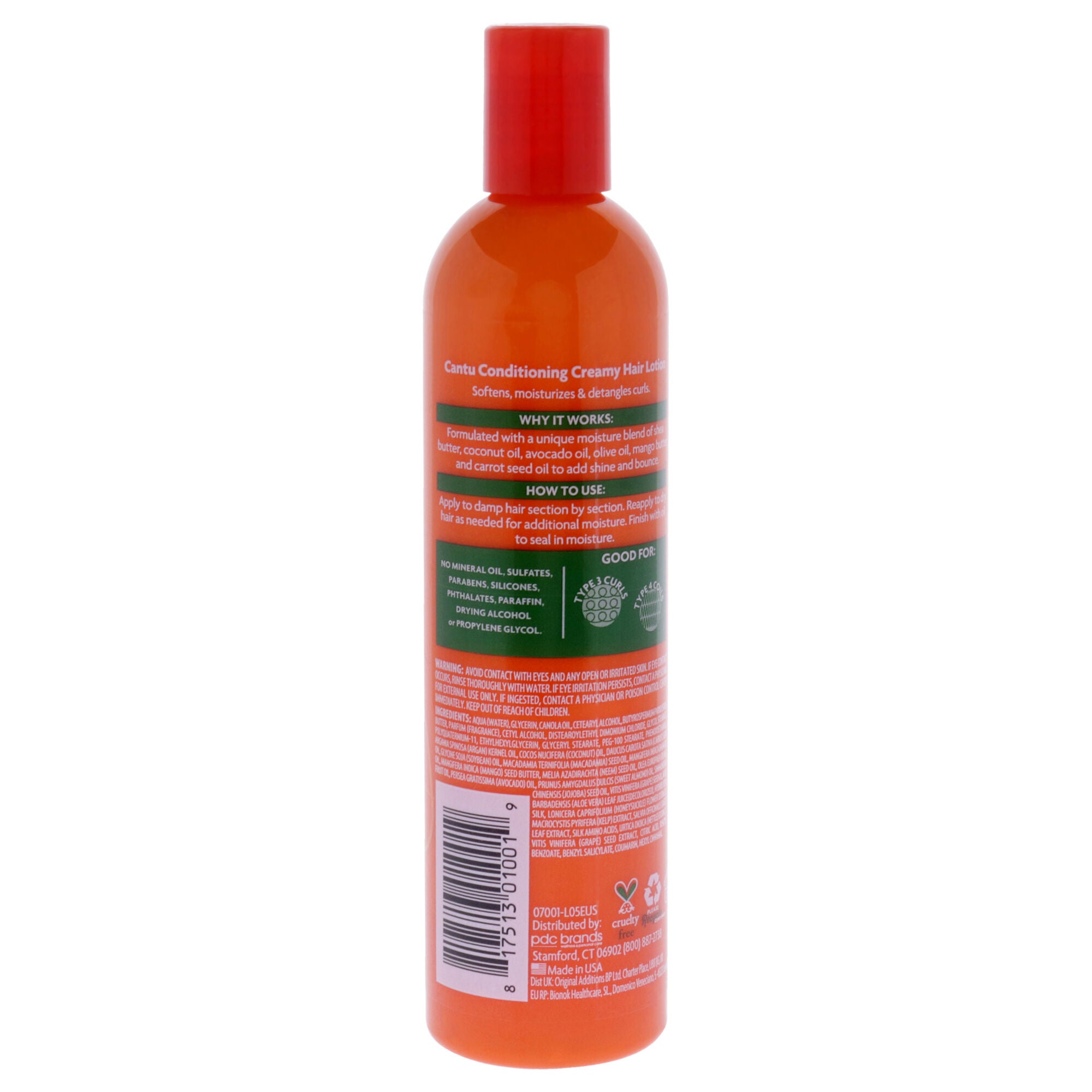 Shea Butter Conditioning Creamy Hair Lotion by Cantu for Unisex - 12 oz Lotion, See Description, alternate image number 2