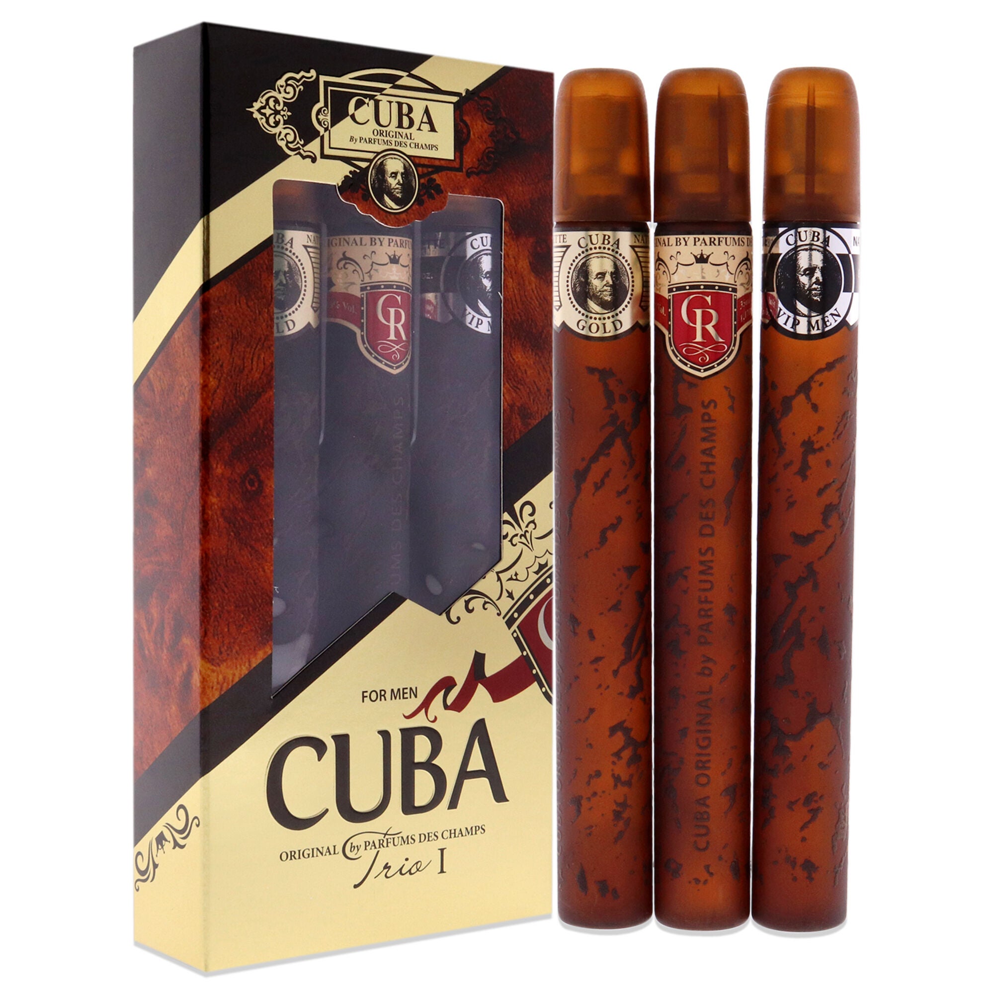 Cuba Trio 1 by Cuba for Men - 3 Pc Gift Set 1.17oz Cuba Gold EDT Spray, 1.17oz Cuba Royal EDT Spray, 1.17oz Cuba VIP EDT Spray, , alternate image number 7