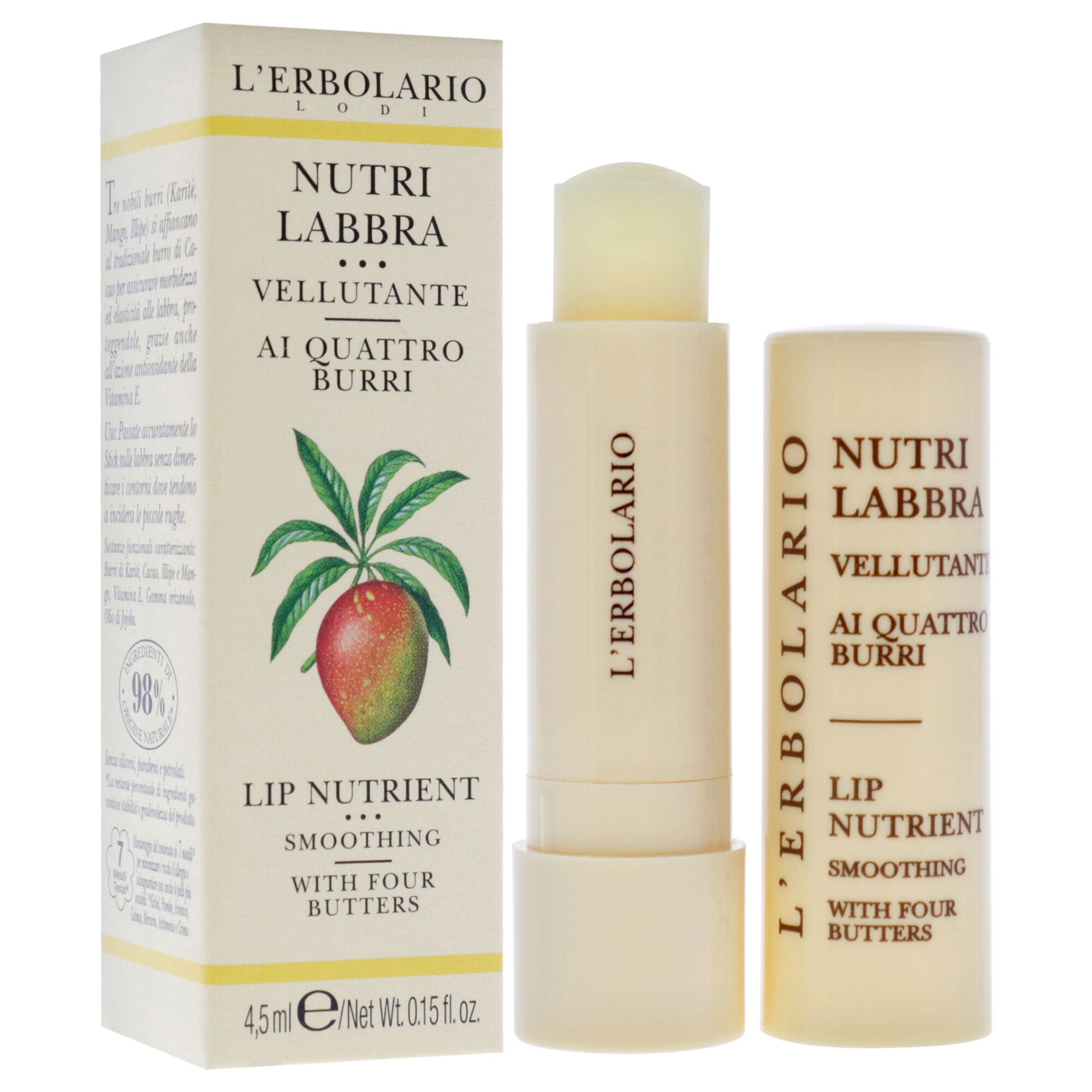 Lip Nutrient - Four Butters by LErbolario for Unisex - 0.15 oz Lip Balm, , alternate image number 6