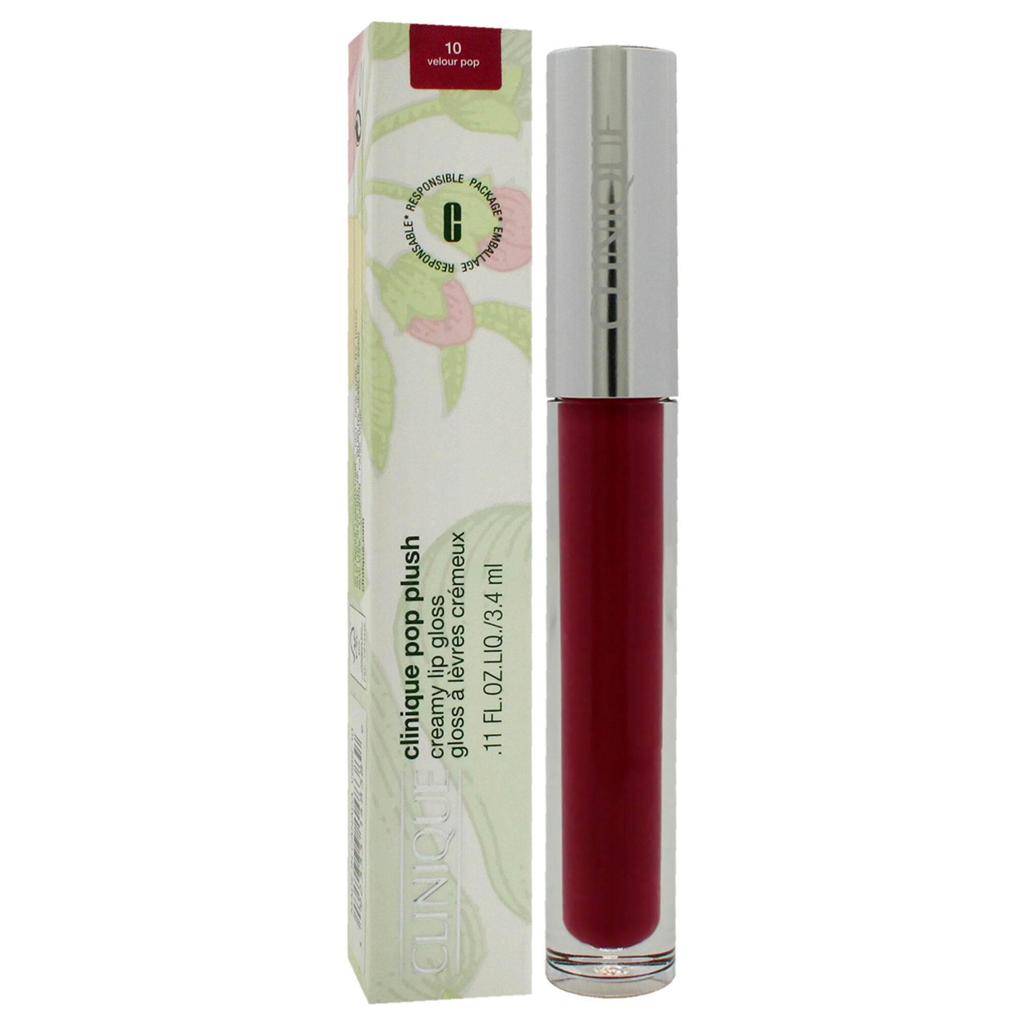 Pop Plush Creamy Lip Gloss - Velour Pop by Clinique for Women - 0.11 oz Lip Gloss, See Description, alternate image number 1
