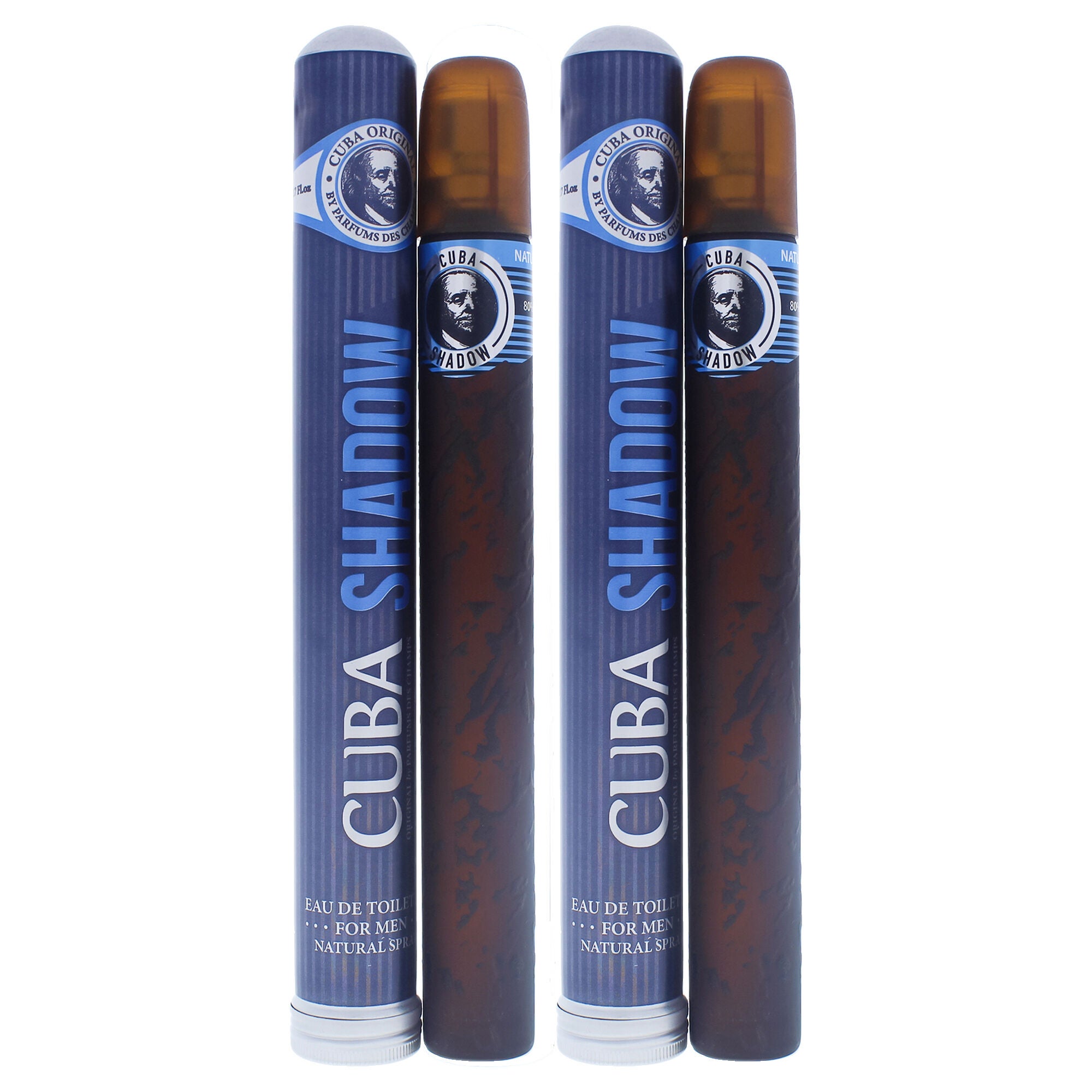 Cuba Shadow by Cuba for Men - 1.17 oz EDT Spray - Pack of 2, Clear, alternate image number 2