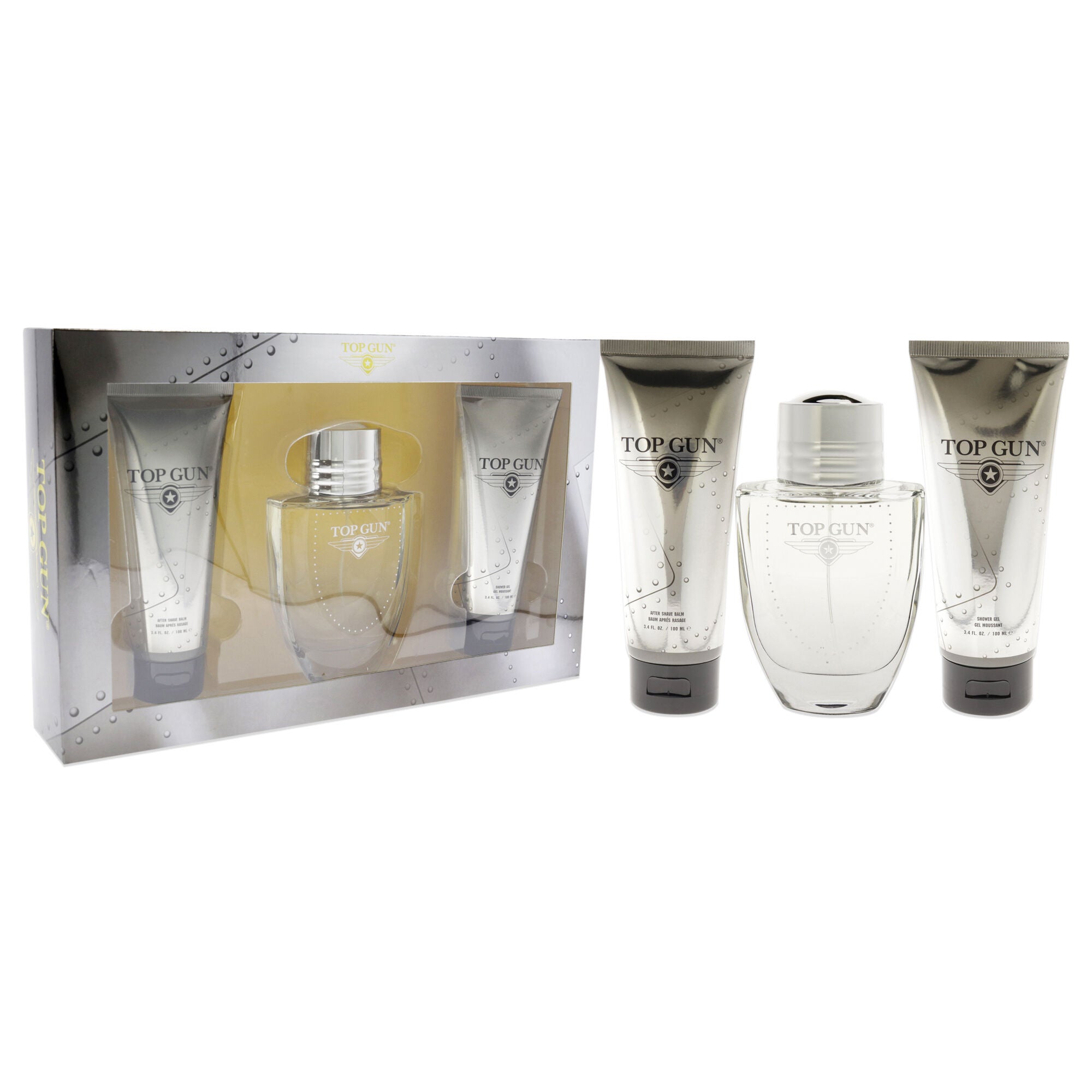Top Gun Chervon by Top Gun for Men - 3 Pc Gift Set 3.4oz EDT Spray, 3.4oz After Shave Balm, 3.4oz Shower Gel, See Description, alternate image number 2