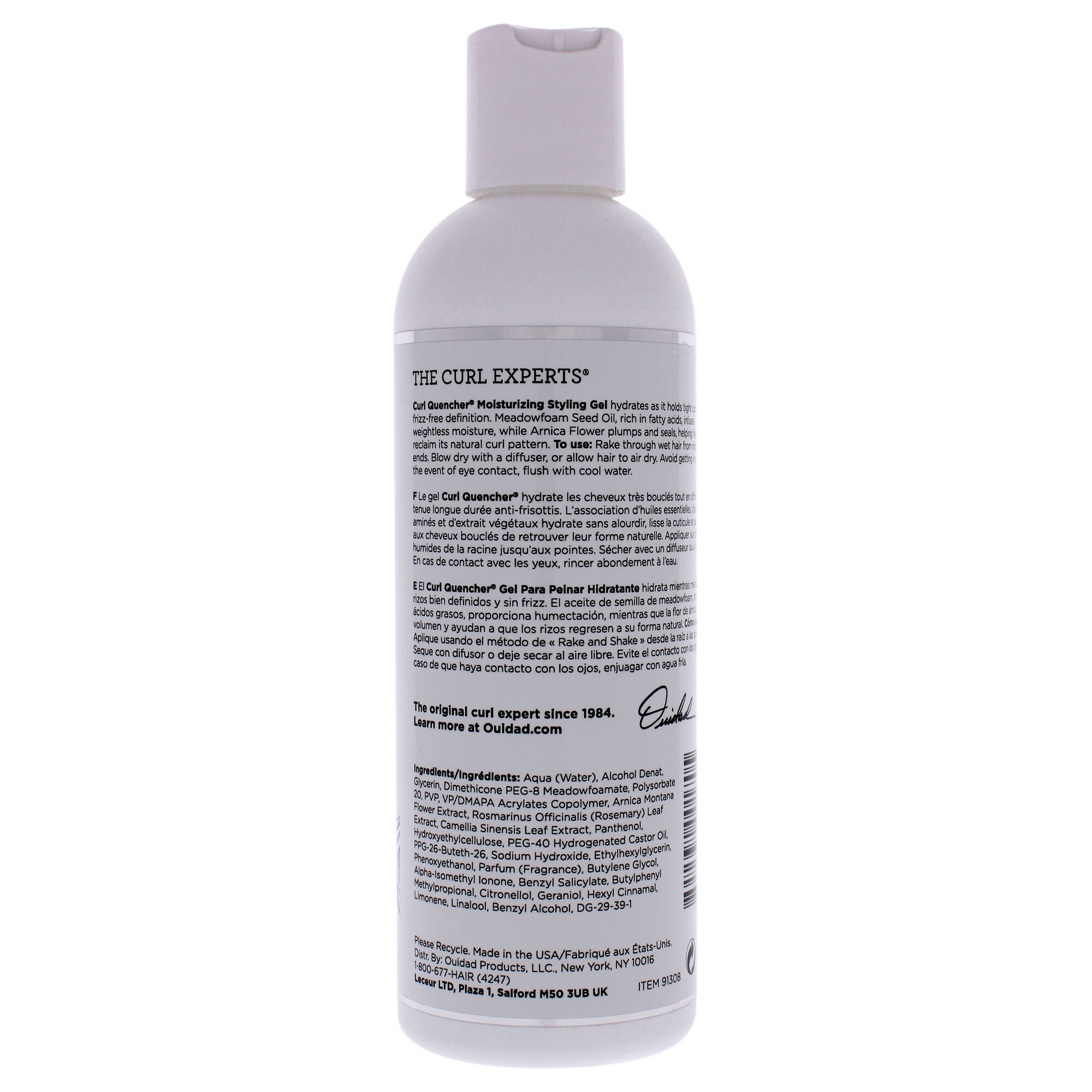 Curl Quencher Moisturizing Styling Gel by Ouidad for Unisex - 8.5 oz Gel, See Description, alternate image number 1