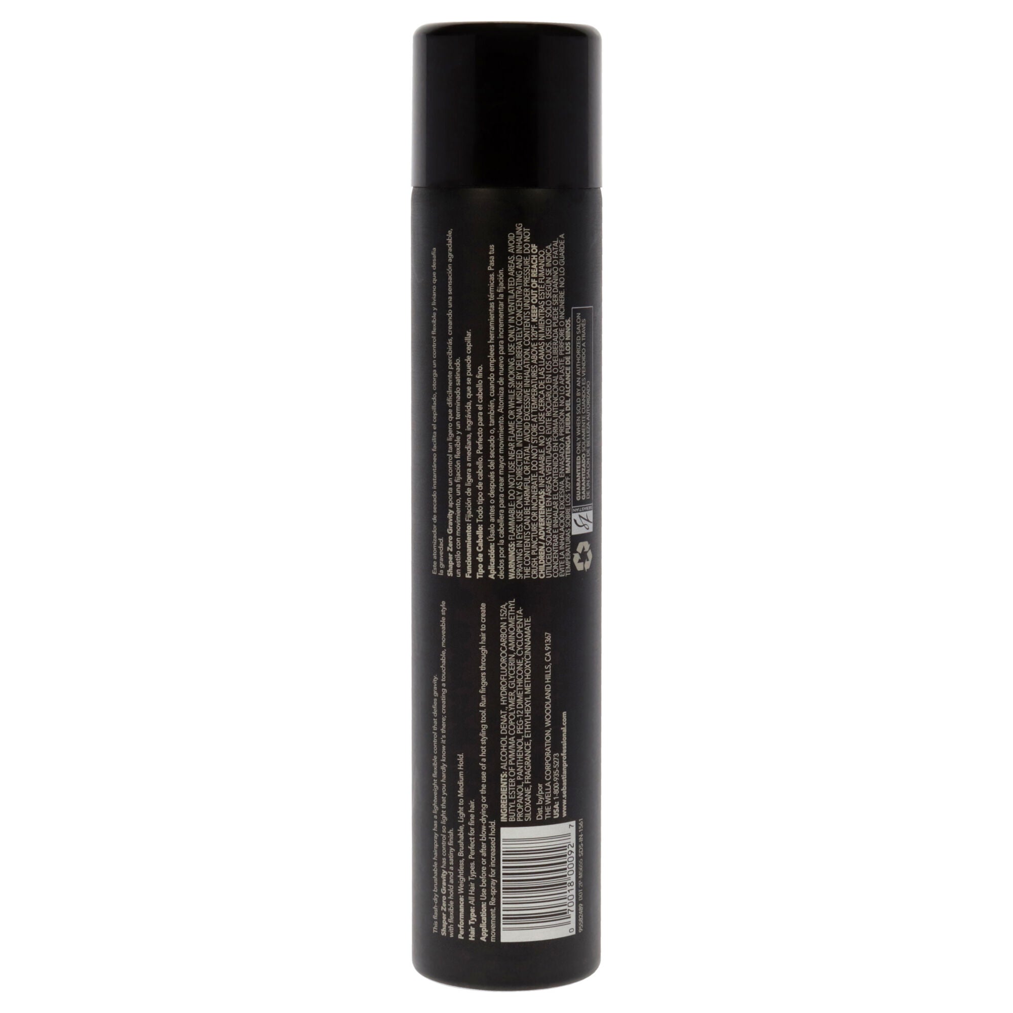 Shaper Zero Gravity Hairspray by Sebastian for Unisex - 10.6 oz Hair Spray, See Description, alternate image number 1