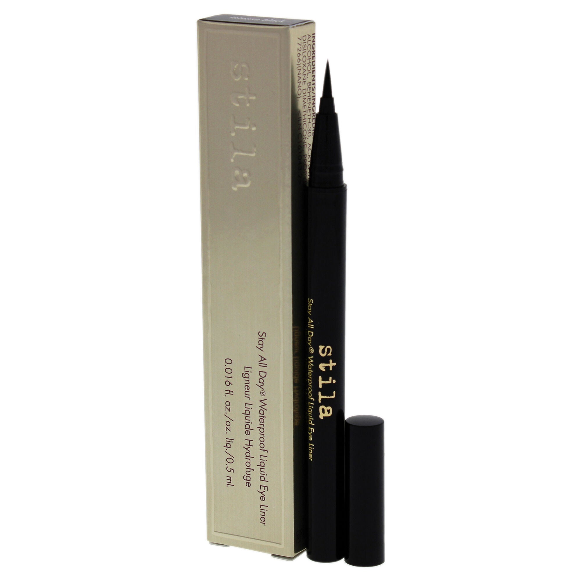 Stay All Day Waterproof Liquid Eye Liner - Intense Black by Stila for Women - 0.016 oz Eyeliner, , alternate image number 7