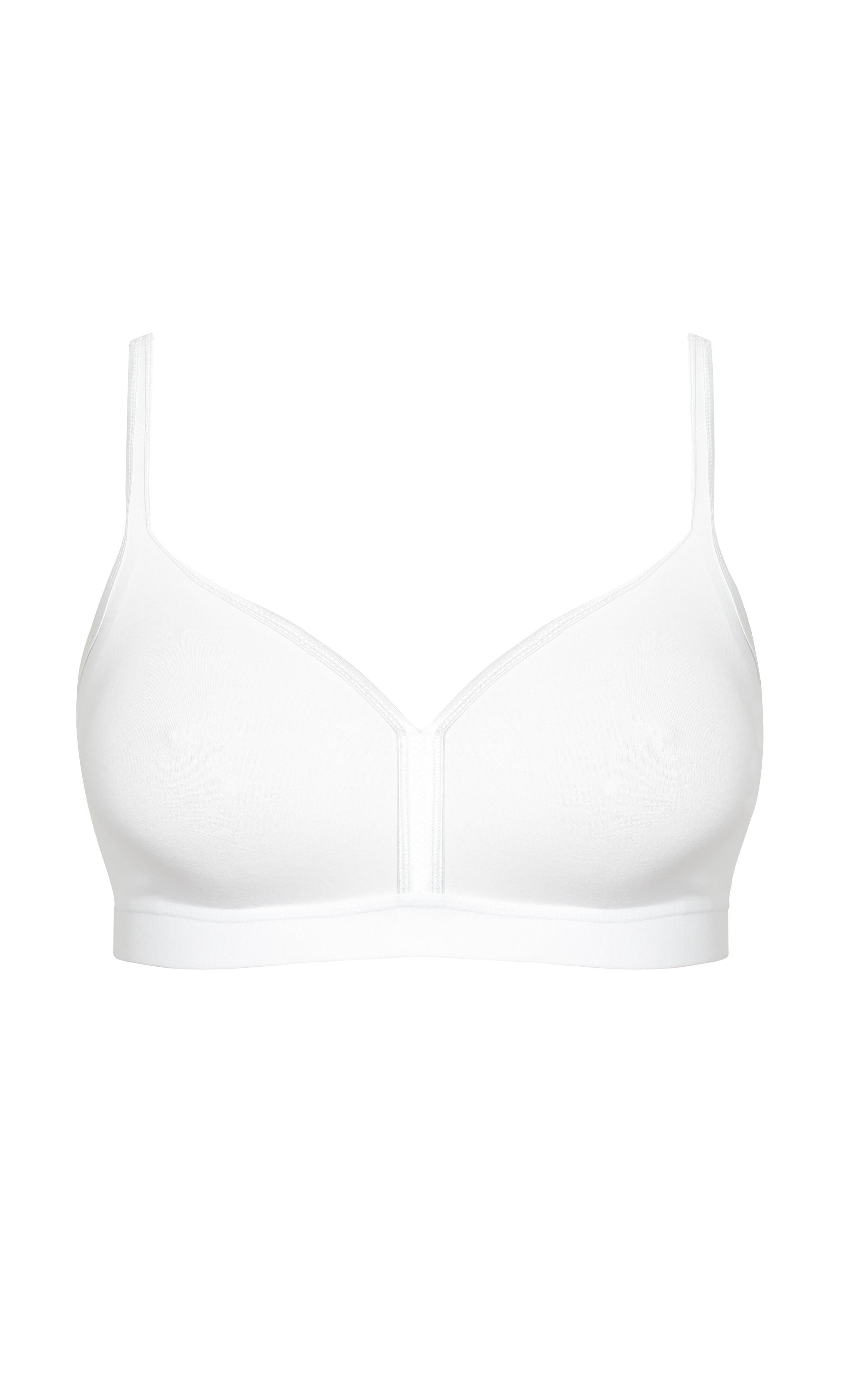 Basic Cotton Bra - white, , alternate image number 6