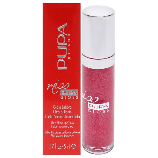 Miss Pupa Gloss Ultra-Shine Lip Gloss - 304 French Kiss by Pupa Milano for Women - 0.17 oz Lip Gloss, NA, hi-res image number null