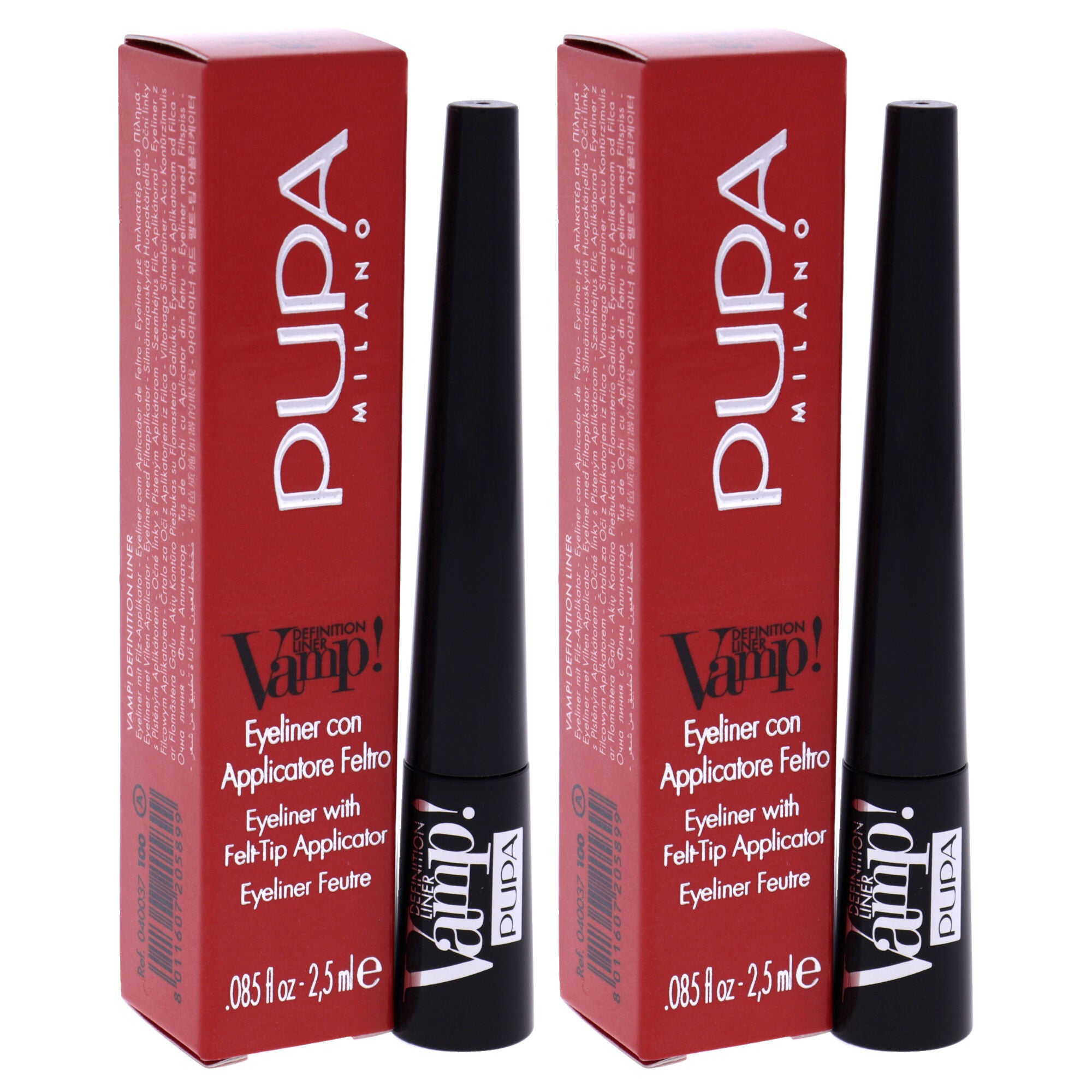 Vamp! Definition Liner - 100 Extra Black by Pupa Milano for Women - 0.85 oz Eyeliner - Pack of 2, , alternate image number 6