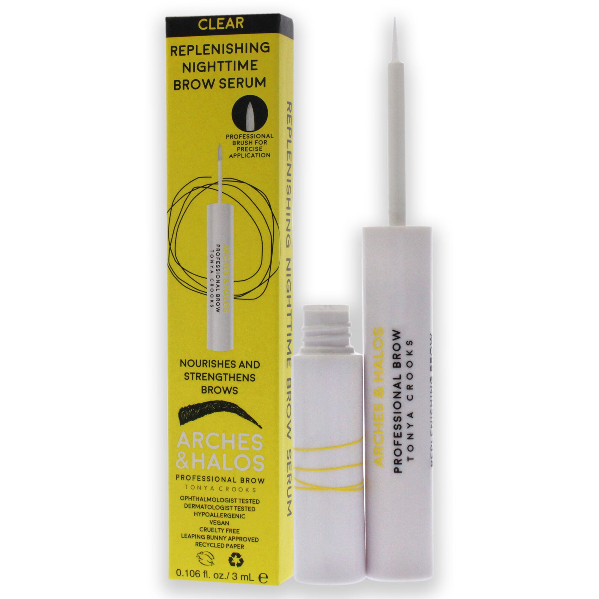 Replenishing Nighttime Brow Serum by Arches and Halos for Women - 0.106 oz Eyebrow Serum, See Description, alternate image number 3