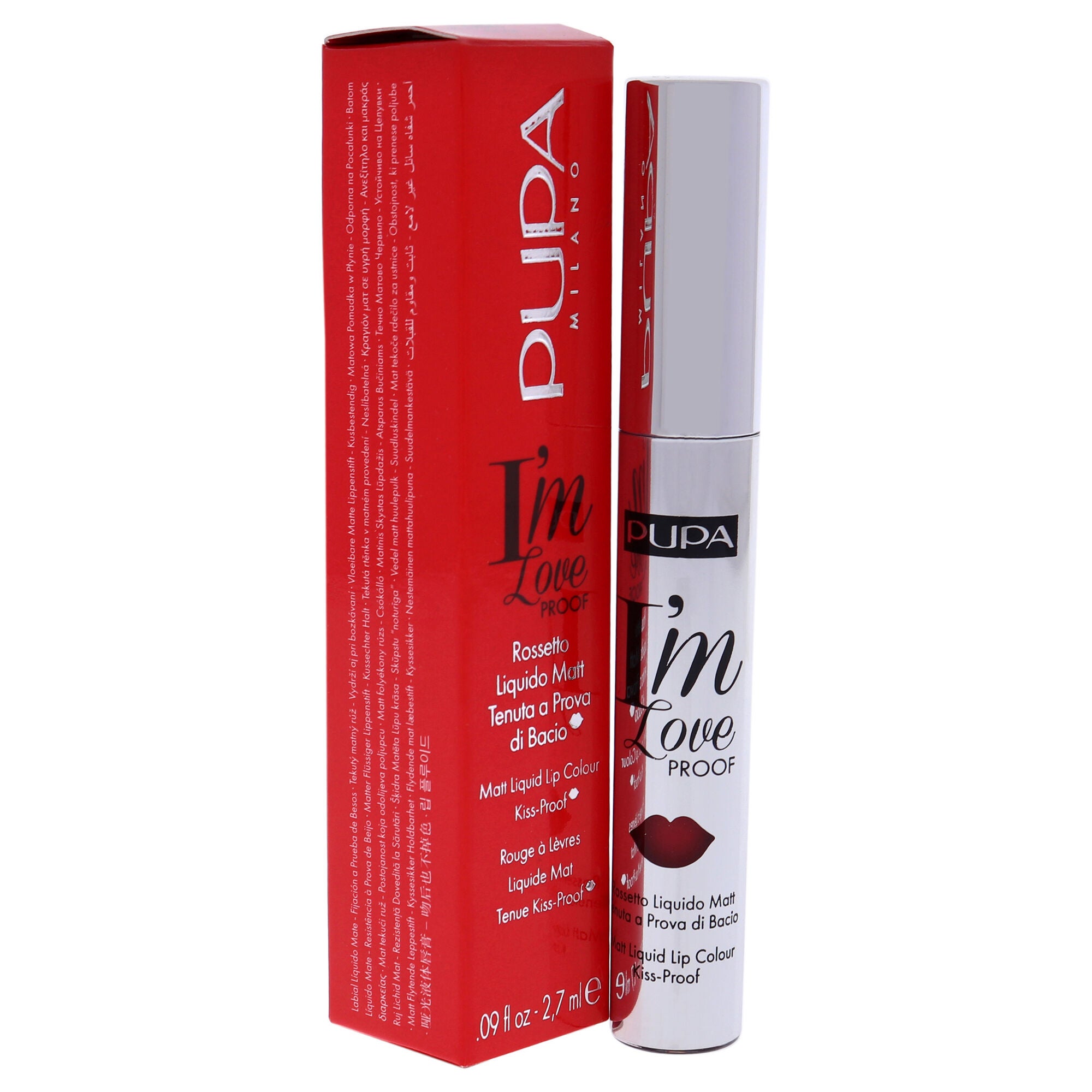 I Am Love Proof Matt Liquid Lip Color - 009 Red Pop by Pupa Milano for Women - 0.09 oz Lipstick, See Description, alternate image number 1