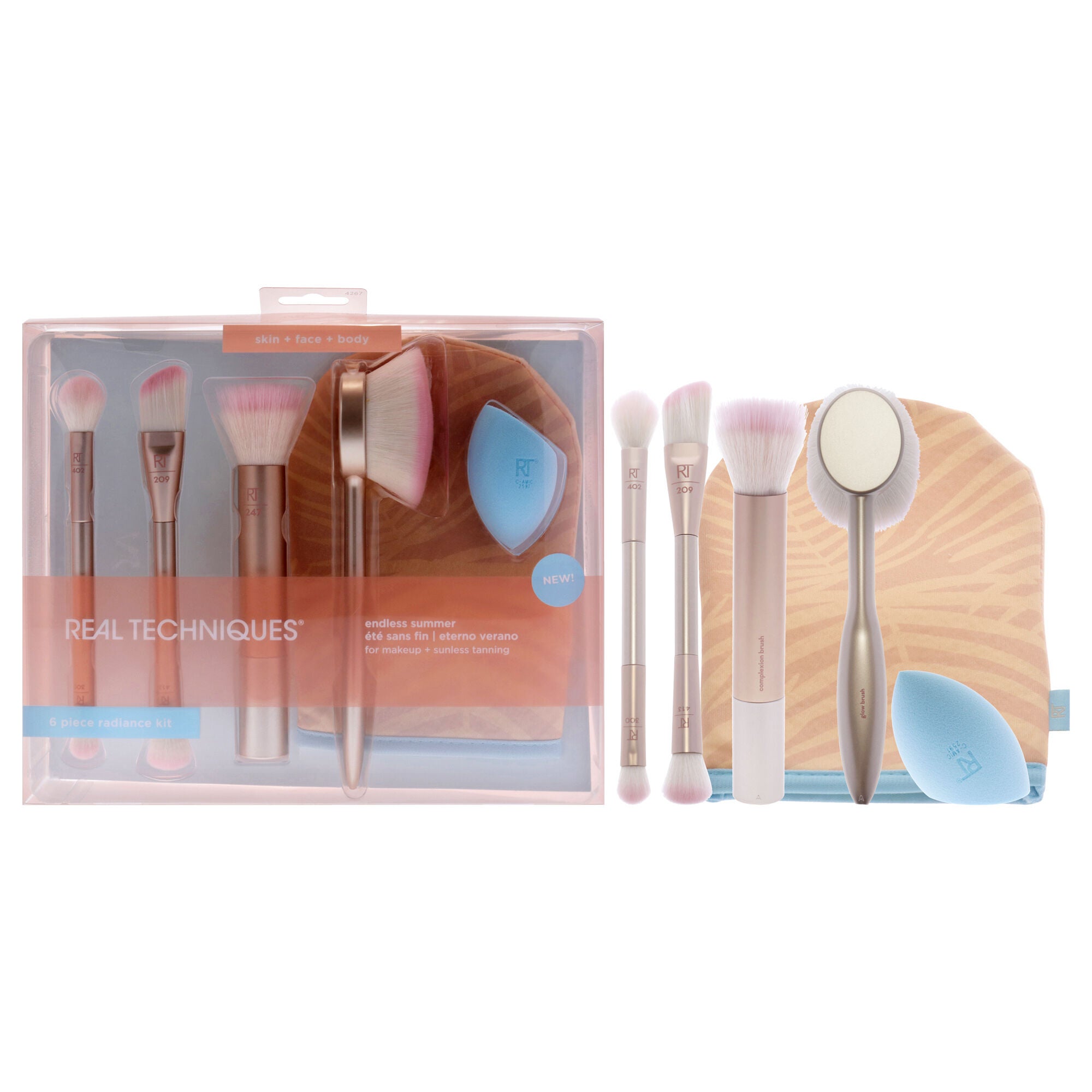 Endless Summer Makeup Brush Set by Real Techniques for Women - 8 Pc, See Description, hi-res image number 0