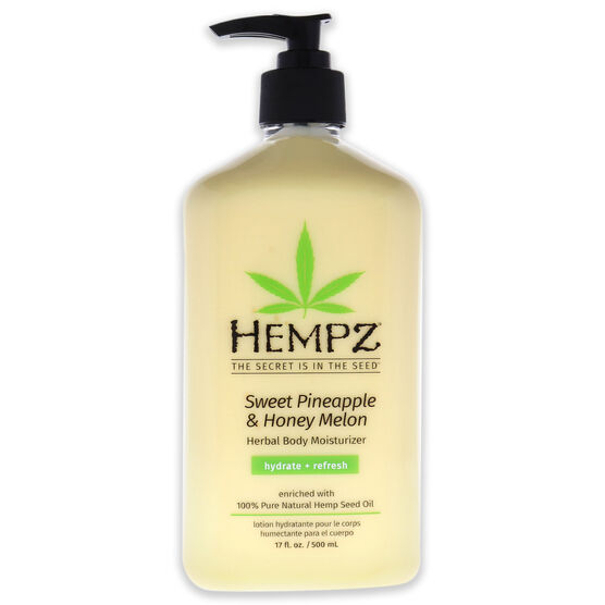 Sweet Pineapple and Honey Melon Herbal Body Moisturizer by Hempz for Unisex - 17 oz Moisturizer, NA, hi-res image number null