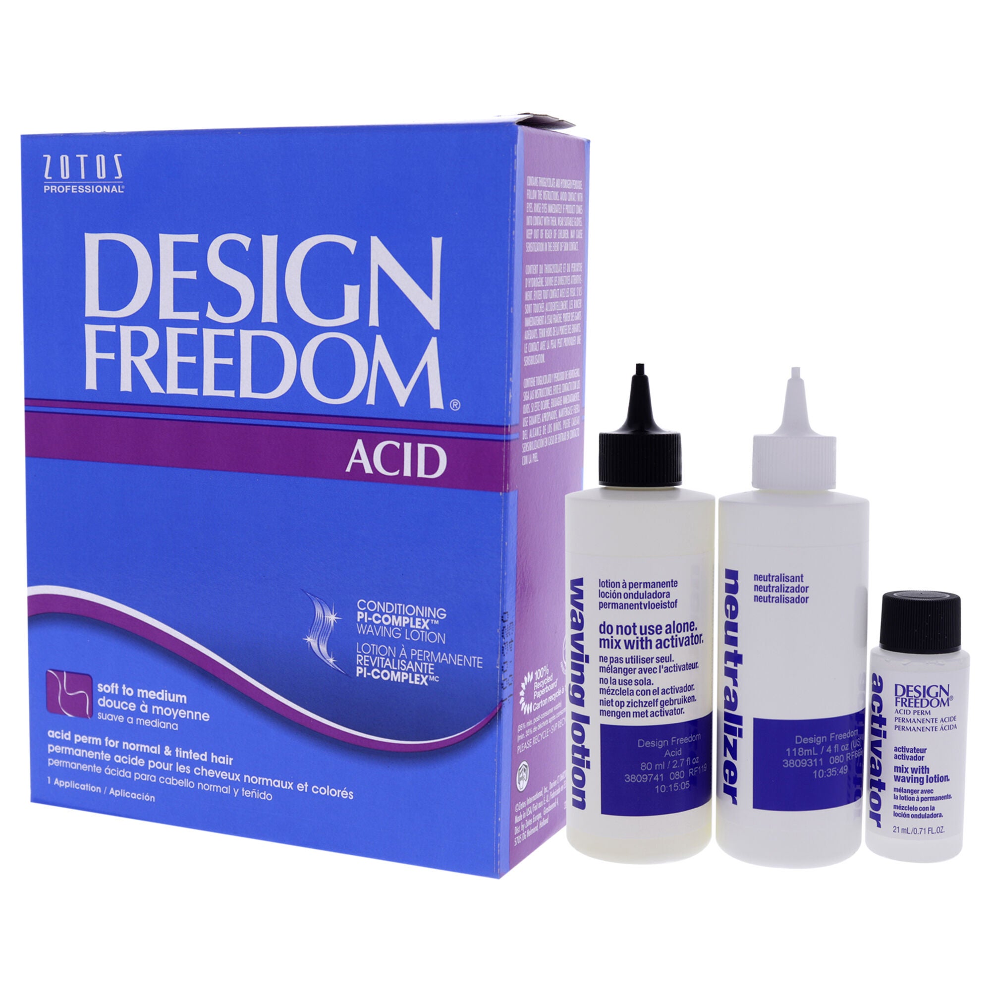 Design Freedom Acid Permanent by Zotos for Unisex - 1 Application Treatment, See Description, alternate image number 3