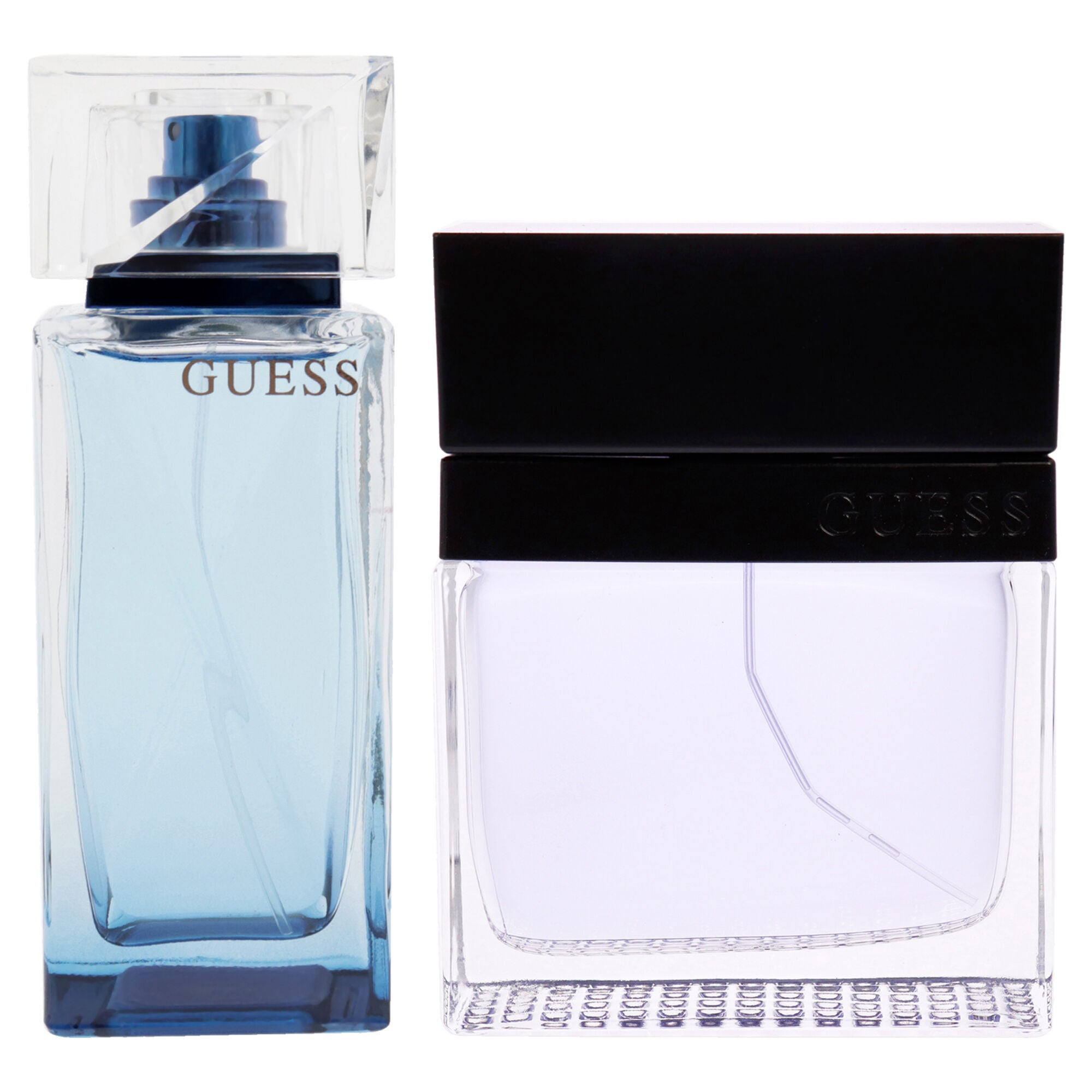Guess Kit by Guess for Men - 2 Pc Kit 3.4oz Guess Night EDT Spray, 3.4oz Guess Seductive EDT Spray, Clear, alternate image number 1