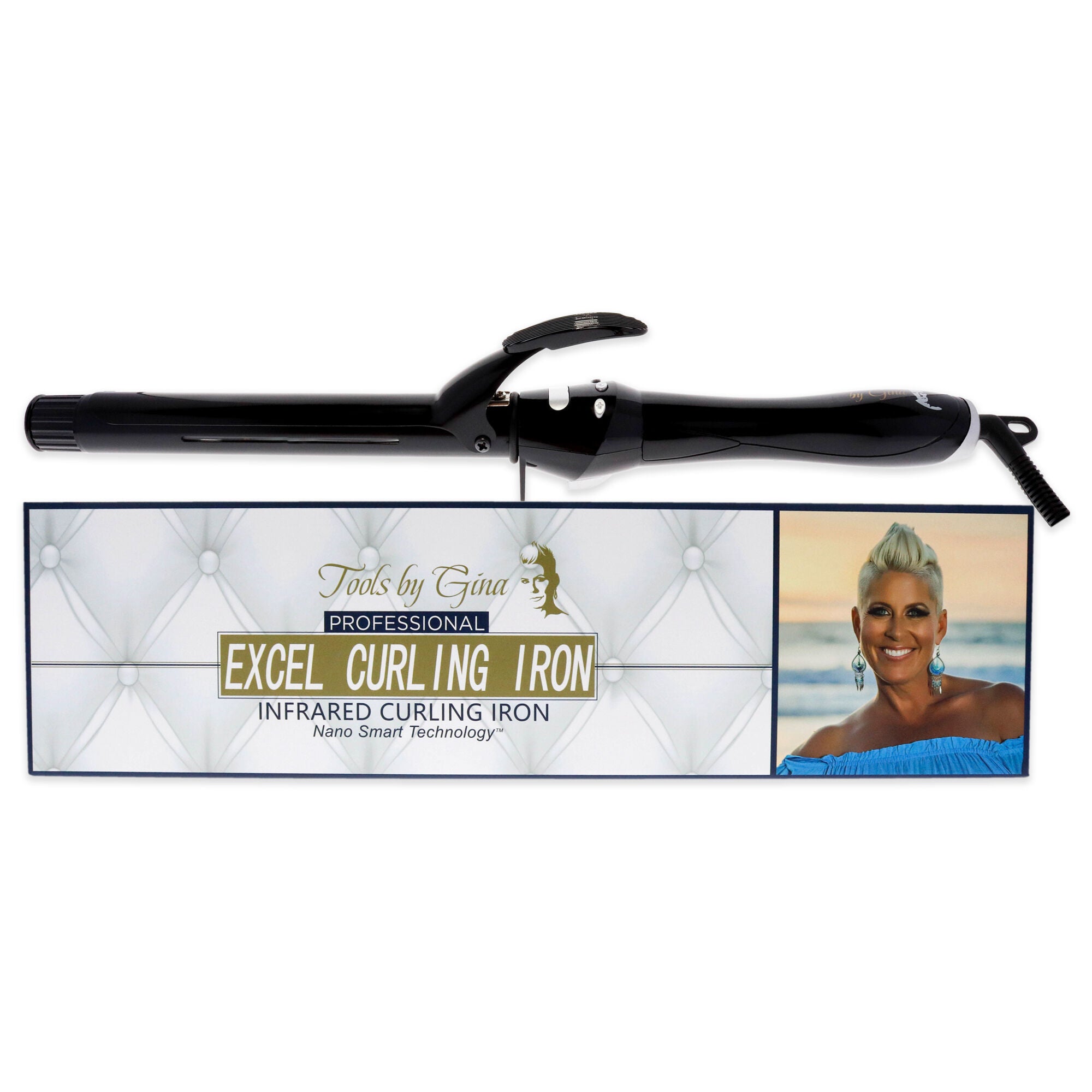 Excel Infrared Curling Iron - C65 by Colours By Gina for Unisex - 1 Inch Curling Iron, , alternate image number 5