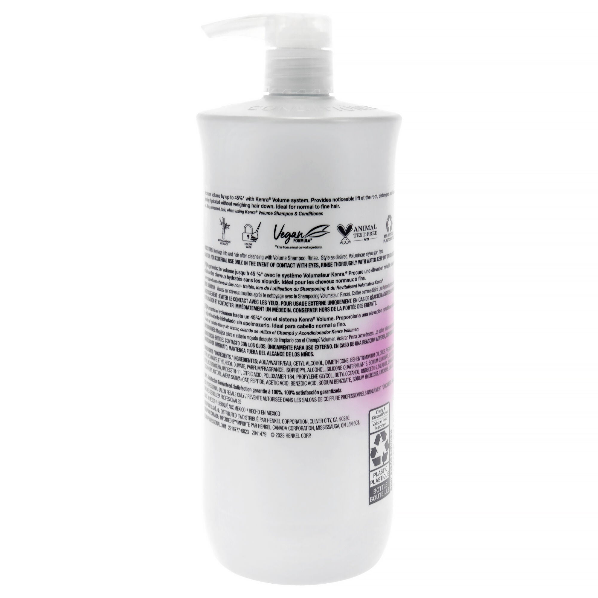Volume Conditioner by Kenra for Unisex - 33.8 oz Conditioner, See Description, alternate image number 2