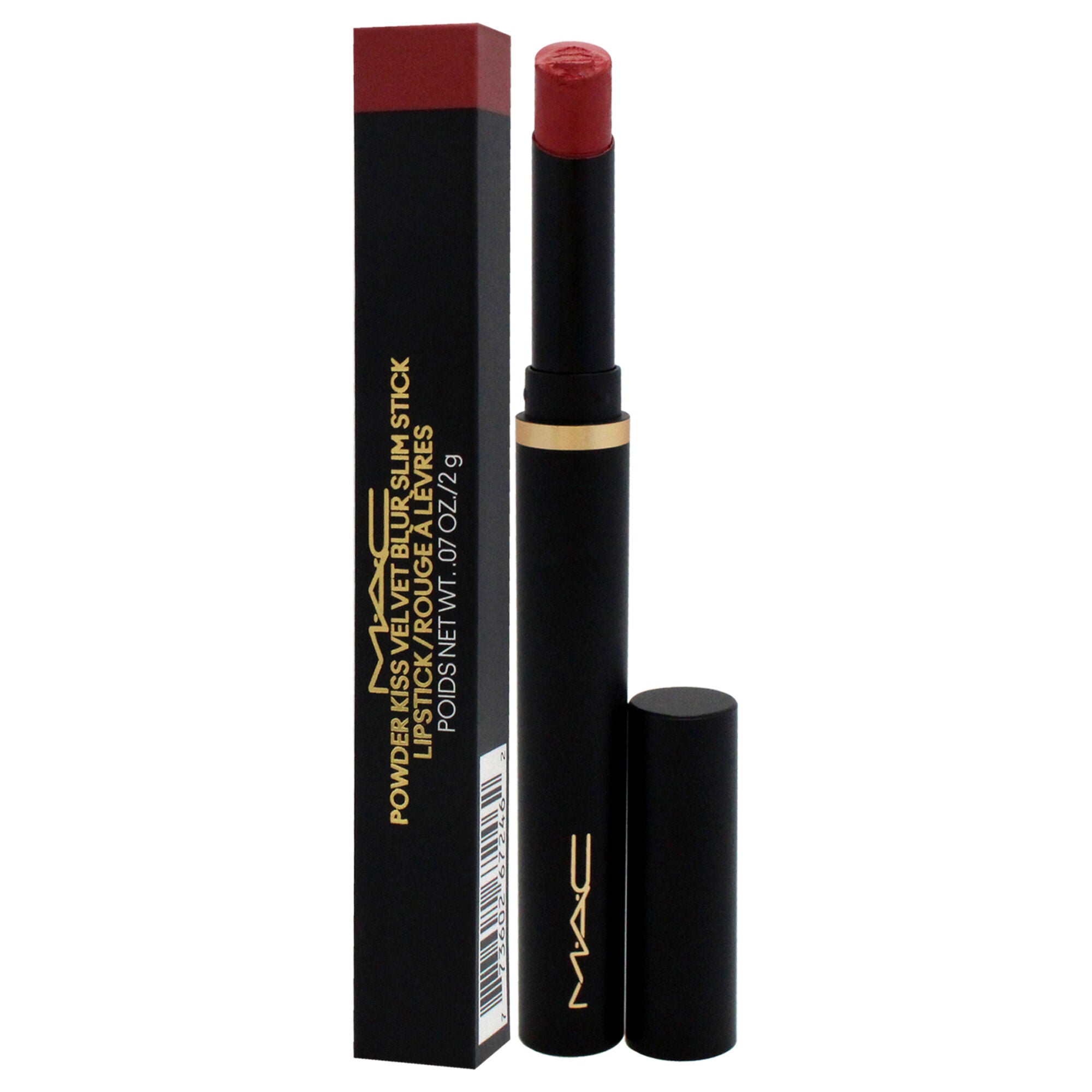 Powder Kiss Velvet Blur Slim Stick - 899 Brickthrough by MAC for Women - 0.07 oz Lipstick, , alternate image number 7