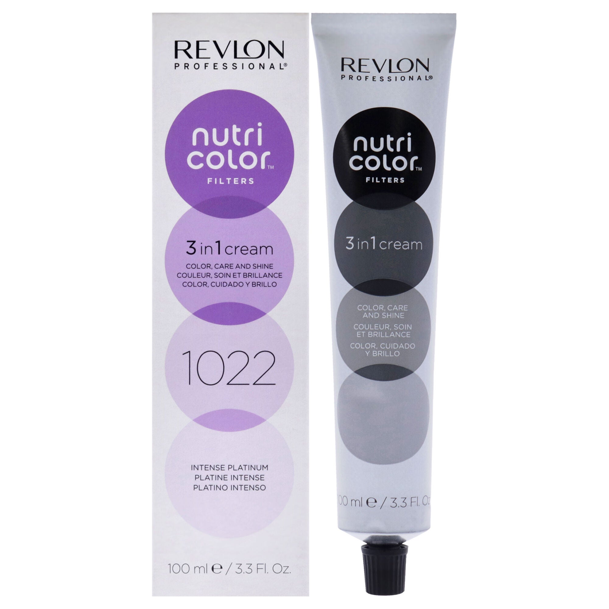 Nutri Color Cream - 1022 Intense Platinum by Revlon for Unisex - 3.3 oz Hair Color, See Description, hi-res image number 0