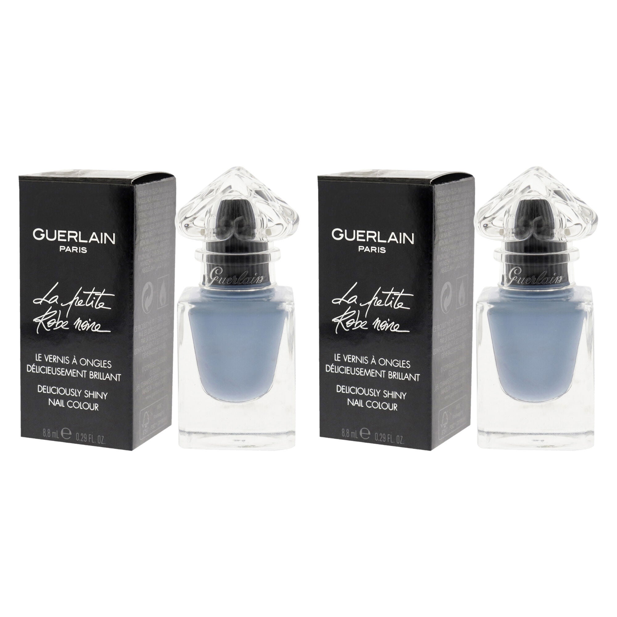 La Petite Robe Noire Deliciously Shiny Nail Colour - 008 Denim Jacket by Guerlain for Women - 0.29 oz Nail Polish - Pack of 2, Light Blue, alternate image number 3