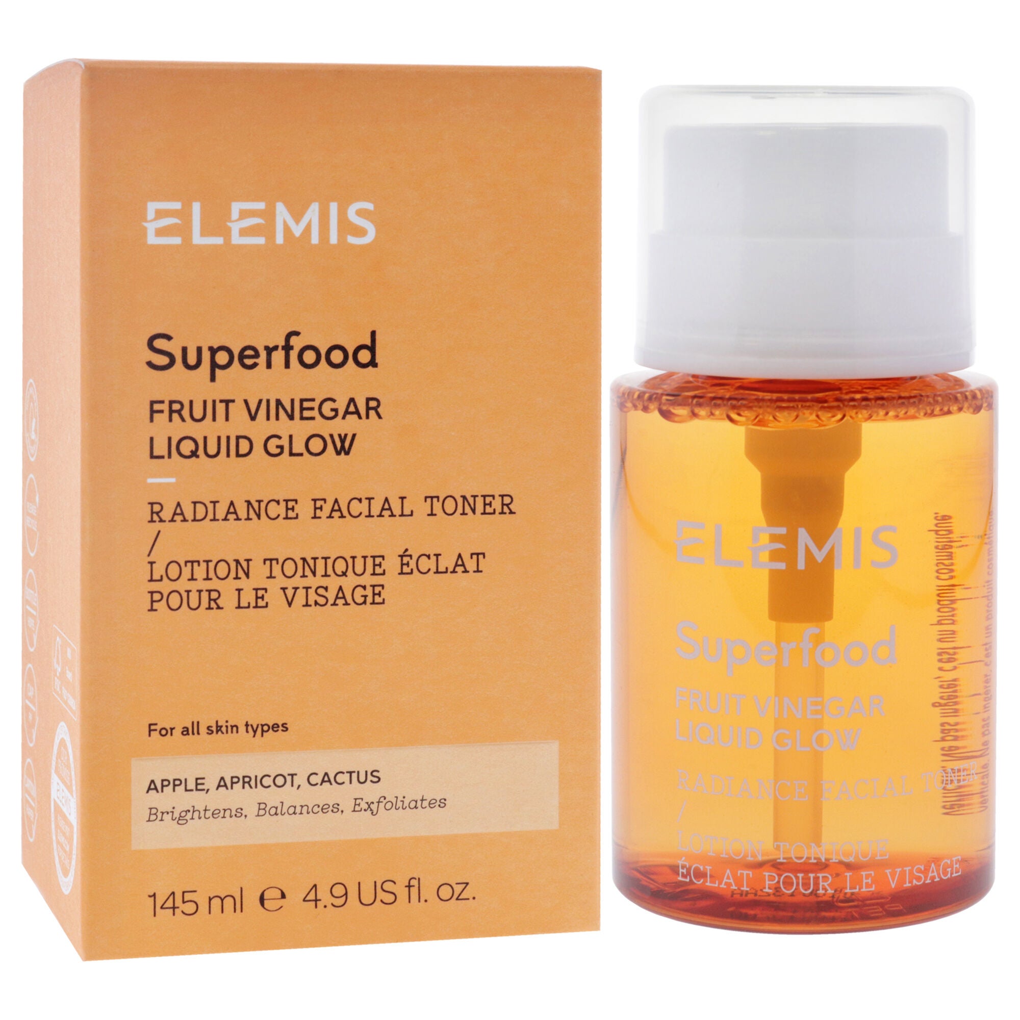 Superfood Fruit Vinegar Liquid Glow Toner by Elemis for Women - 4.9 oz Toner, See Description, alternate image number 2