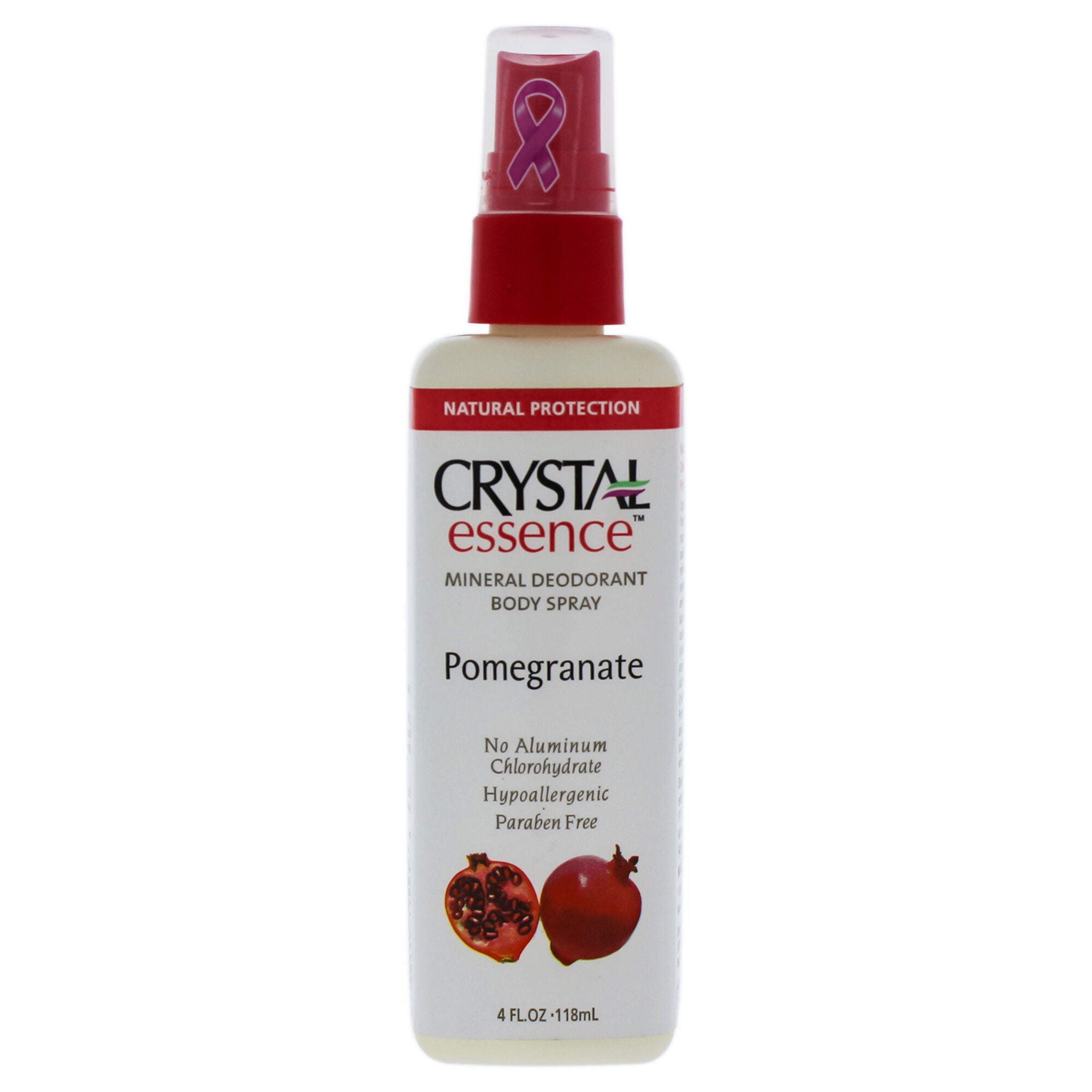 Essence Mineral Deodorant Body Spray Pomegranate by Crystal Distributors for Women - 4 oz Deodorant Spray, See Description, alternate image number 2