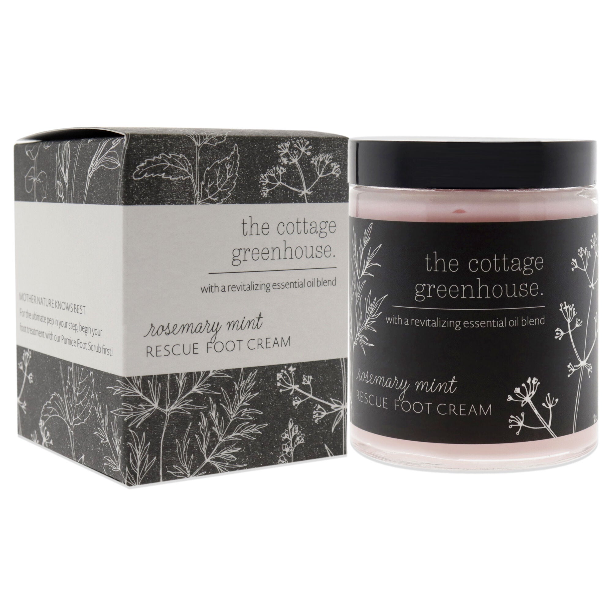 Rescue Foot Cream - Rosemary Mint by The Cottage Greenhouse for Unisex - 6 oz Cream, See Description, alternate image number 2