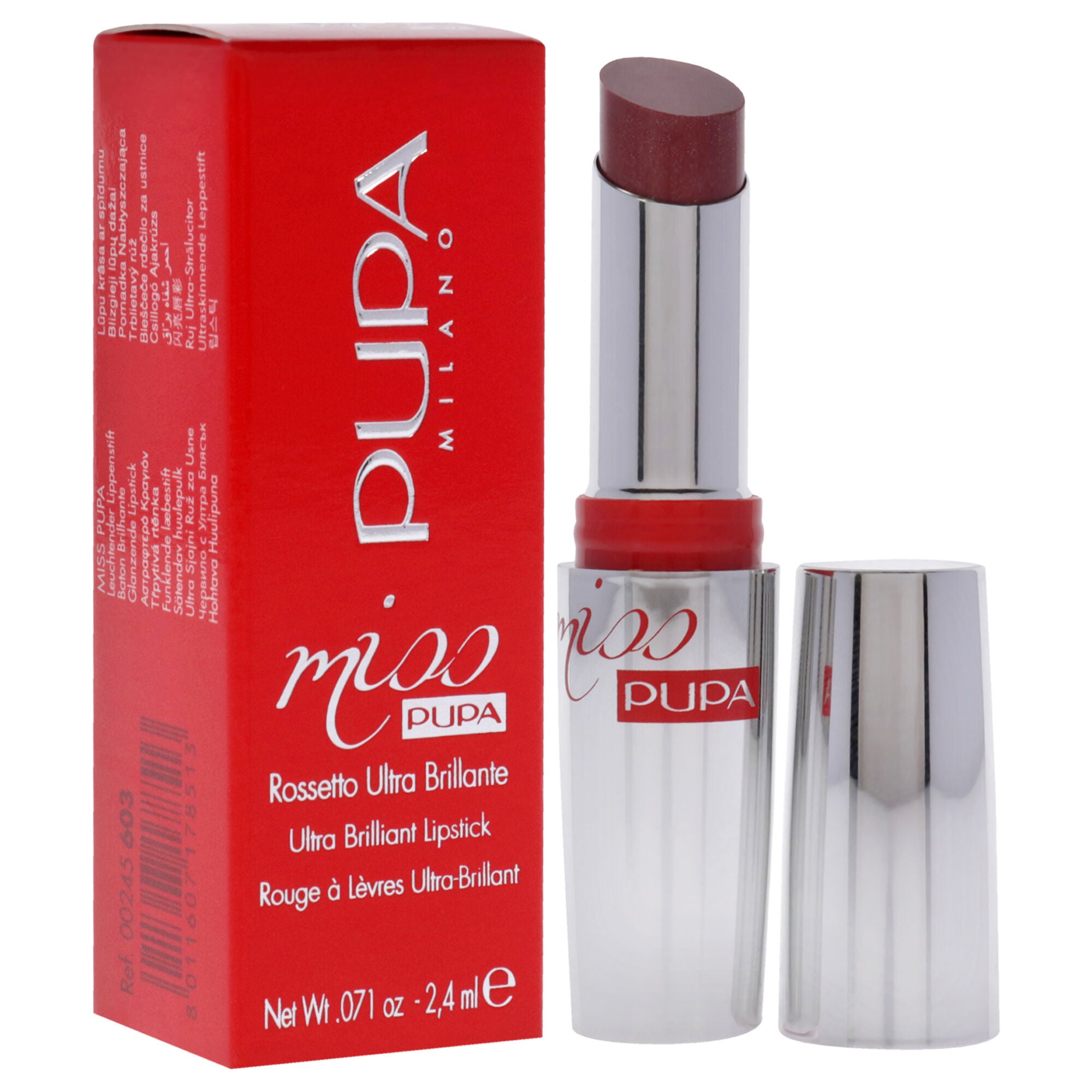 Miss Pupa Ultra Brilliant Lipstick - 603 Upper East Side by Pupa Milano for Women - 0.071 oz Lipstick, See Description, alternate image number 1