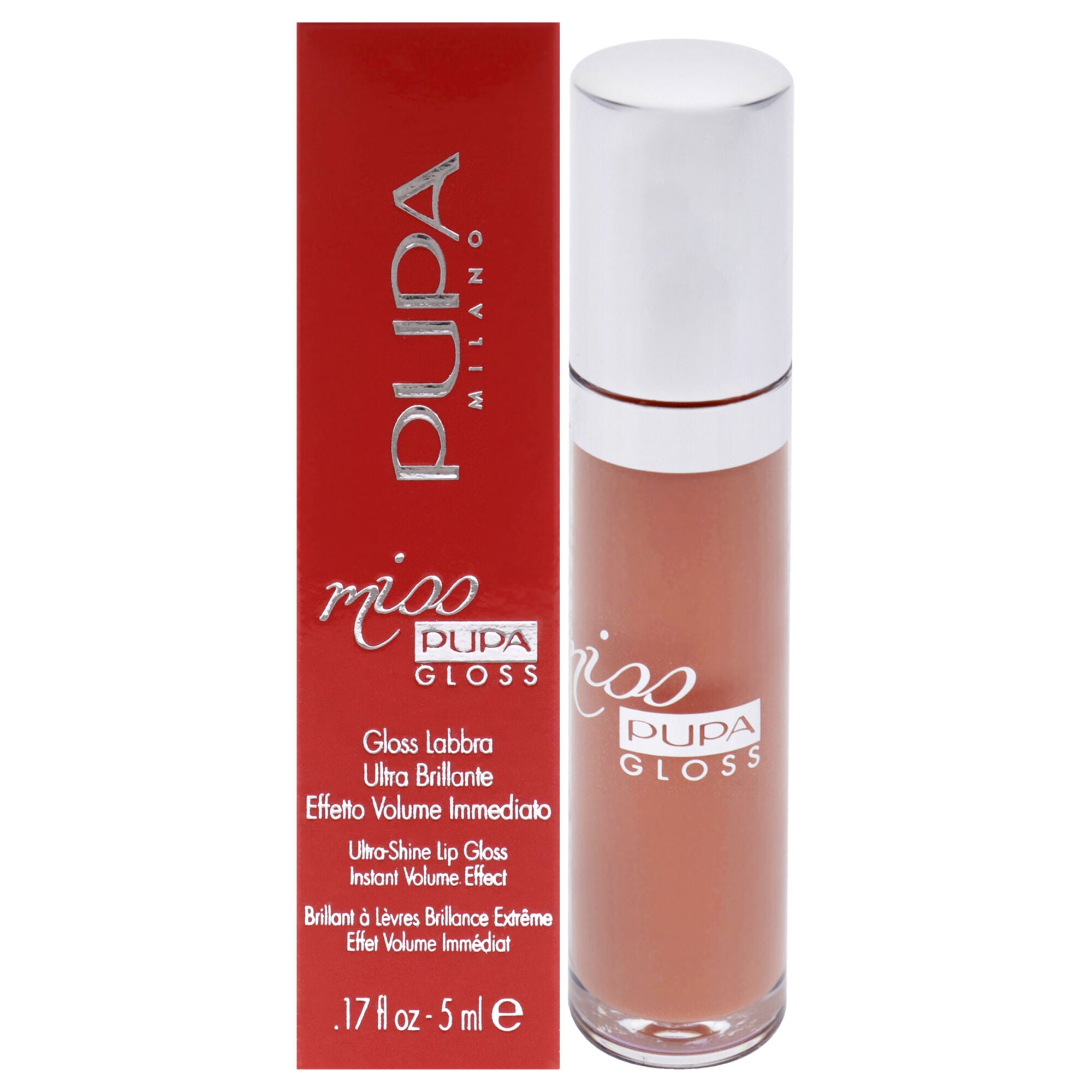 Miss Pupa Gloss Ultra-Shine Lip Gloss - 300 Soft Kiss by Pupa Milano for Women - 0.17 oz Lip Gloss, See Description, hi-res image number 0