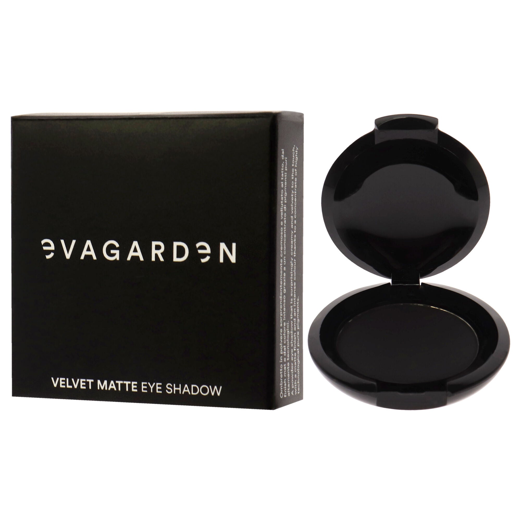 Velvet Matte Eyeshadow - 128 Black by Evagarden for Women - 0.08 oz Eye Shadow, , alternate image number 7