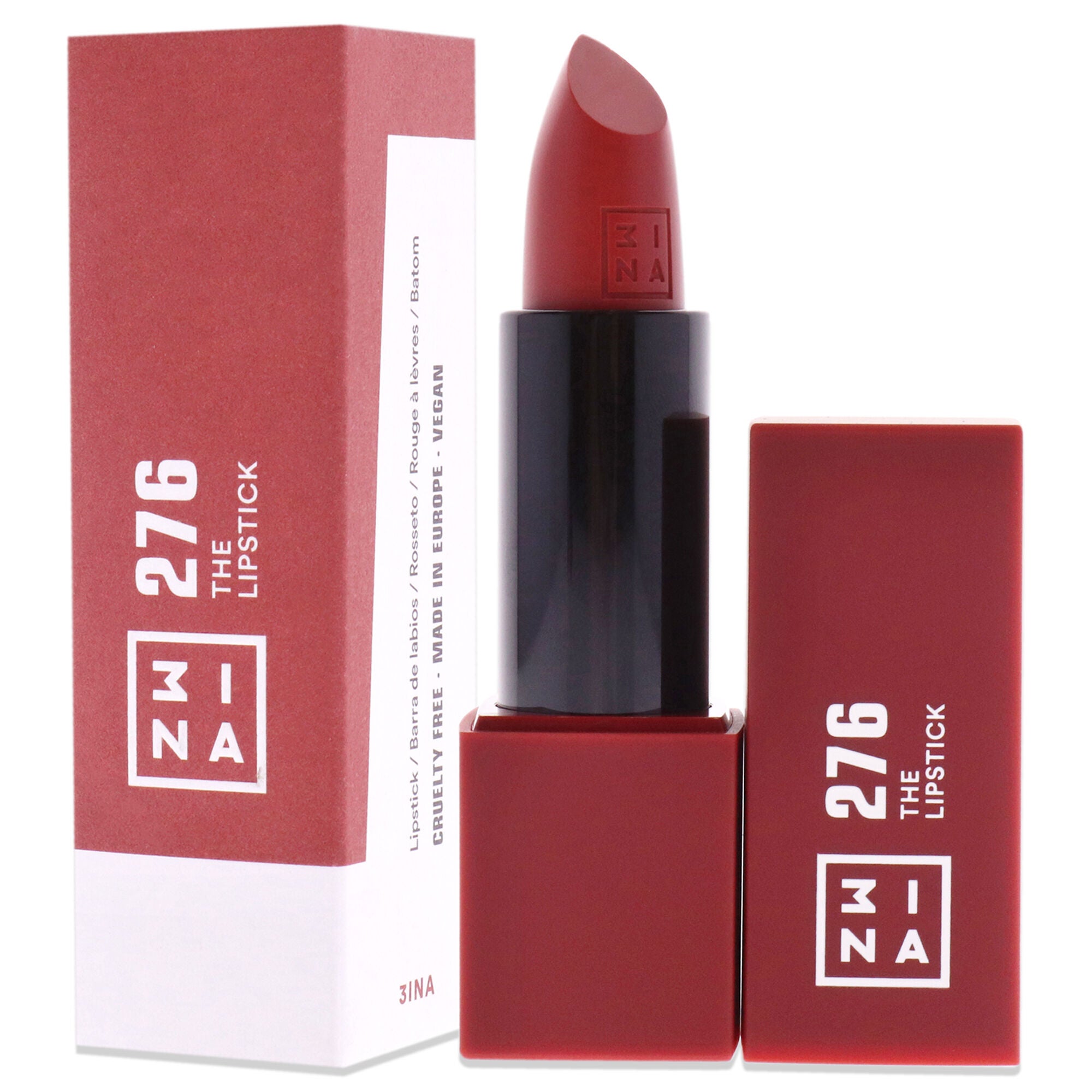 The Lipstick - 276 Shiny Dusty Red by 3INA for Women - 0.11 oz Lipstick, , alternate image number 7