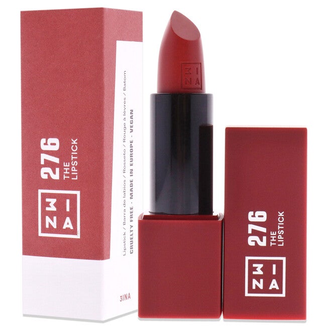 The Lipstick - 276 Shiny Dusty Red by 3INA for Women - 0.11 oz Lipstick, , alternate image number 7