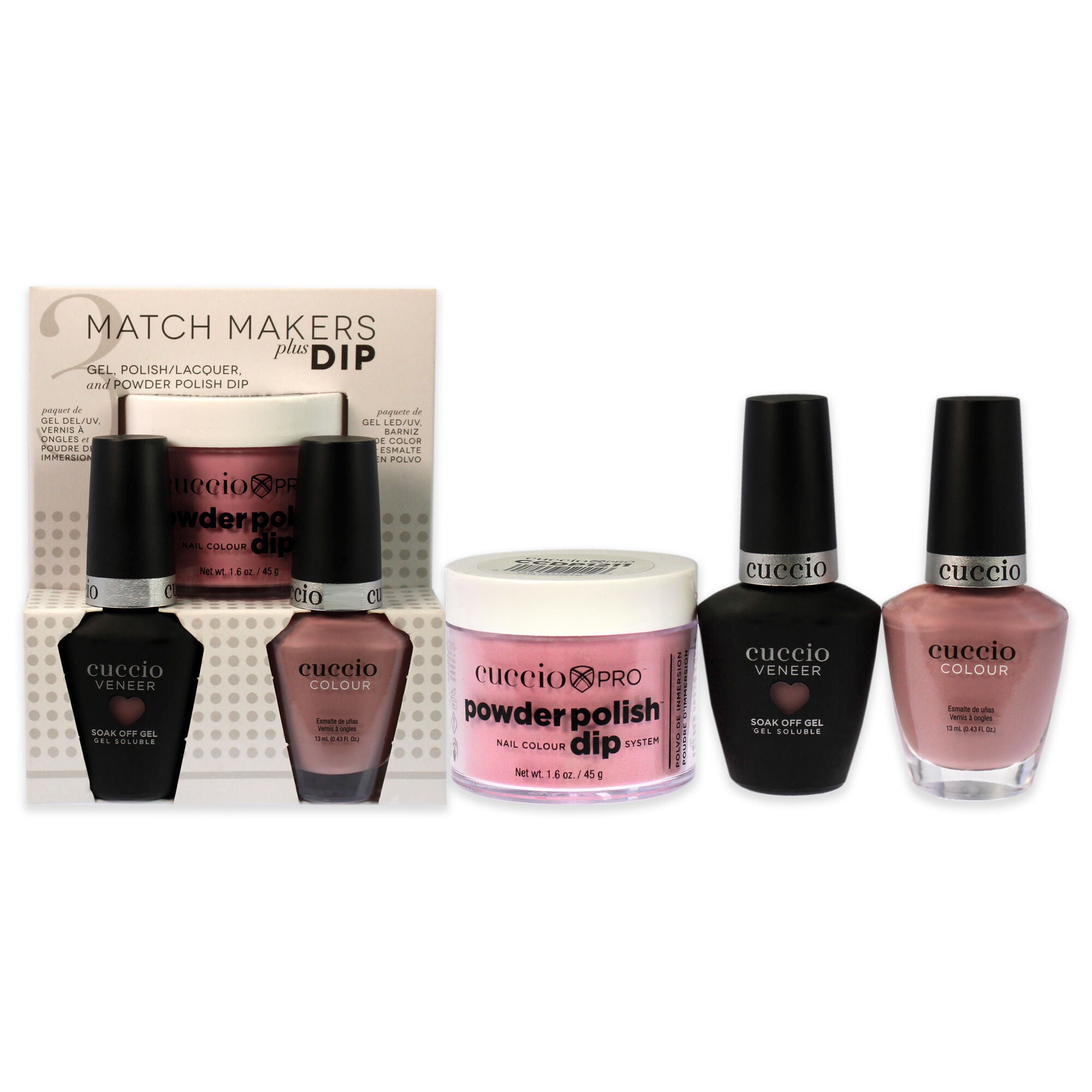 Match Makers Plus Dip - On Pointe by Cuccio Colour for Women - 3 Pc Set, See Description, hi-res image number 0