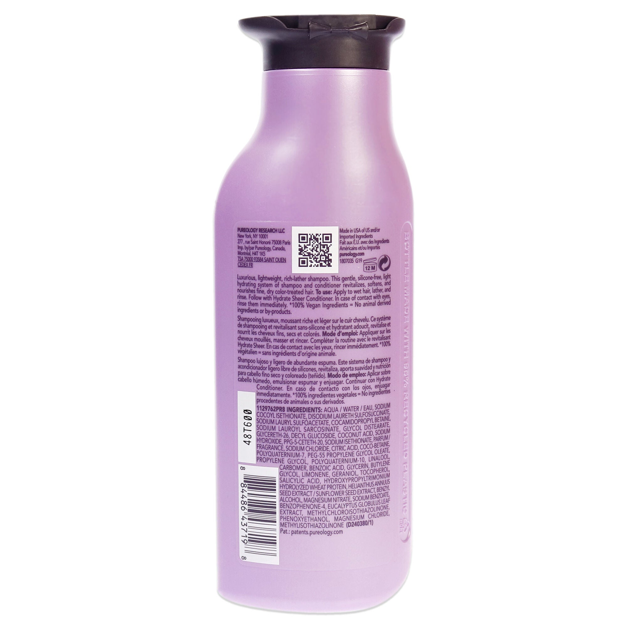 Hydrate Sheer Shampoo by Pureology for Unisex - 9 oz Shampoo, , alternate image number 4