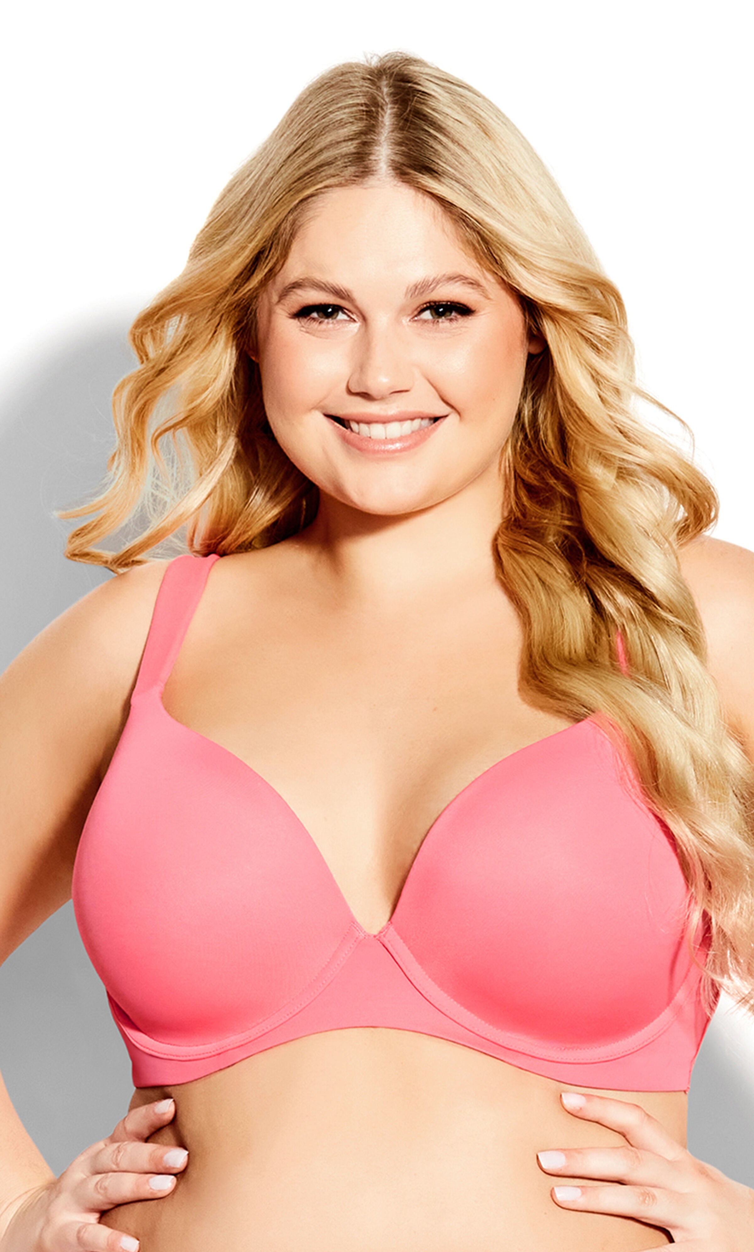 Fashion Plunge Bra - tea rose, Pink, hi-res image number 0