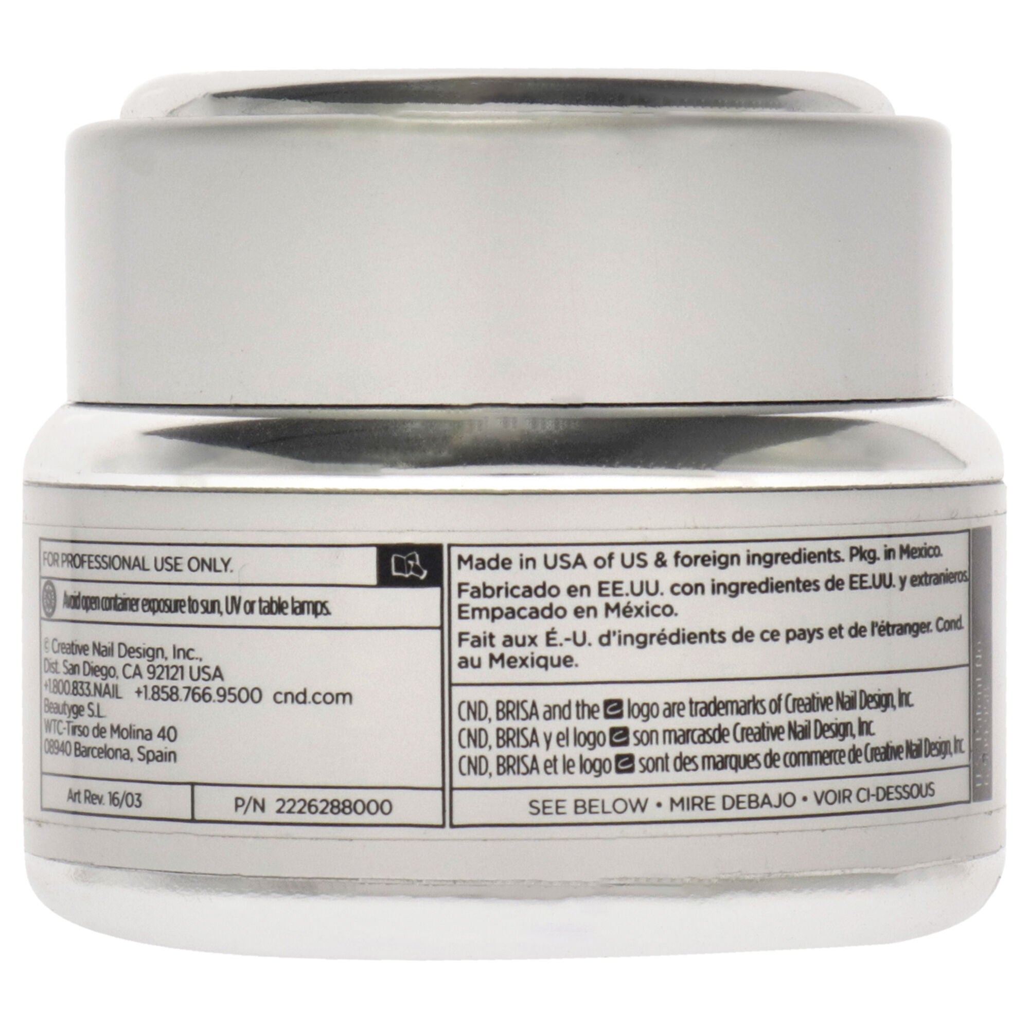 Brisa Sculpting Gel Opaque - Warm Beige by CND for Women - 0.5 oz Nail Gel, See Description, alternate image number 1