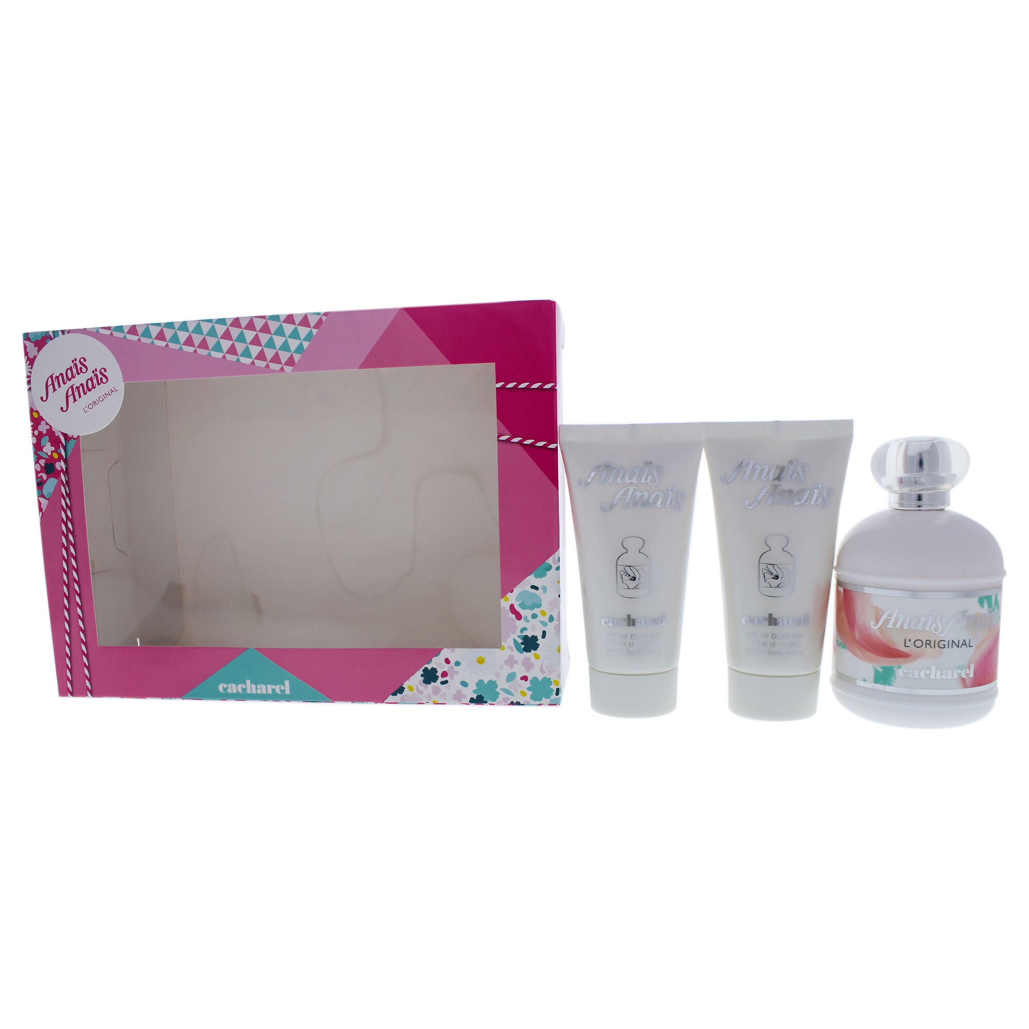 Anais Anais by Cacharel for Women - 3 Pc Gift Set 3.4oz EDT Spray, 2 x 1.7oz Perfumed Body Lotion, See Description, hi-res image number 0