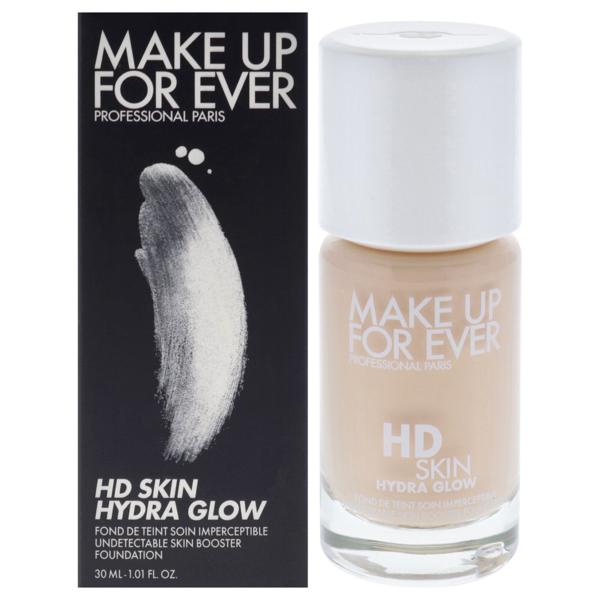 HD Skin Hydra Glow - 1Y04 Warm Alabaster by Make Up For Ever for Women - 1 oz Foundation, Beige, hi-res image number 0