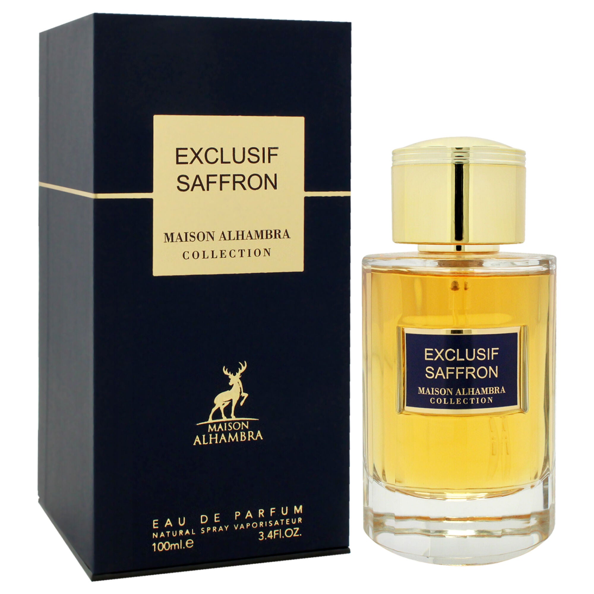 Exculsif - Saffron by Maison Alhambra for Unisex - 3.4 oz EDP Spray, Clear, alternate image number 2