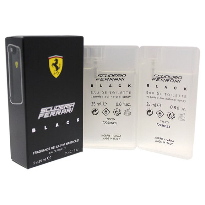 Ferrari Black Fragrance Refill For Hard Case by Ferrari for Men - 2 x 0.8 oz EDT Spray (Refill), , alternate image number null