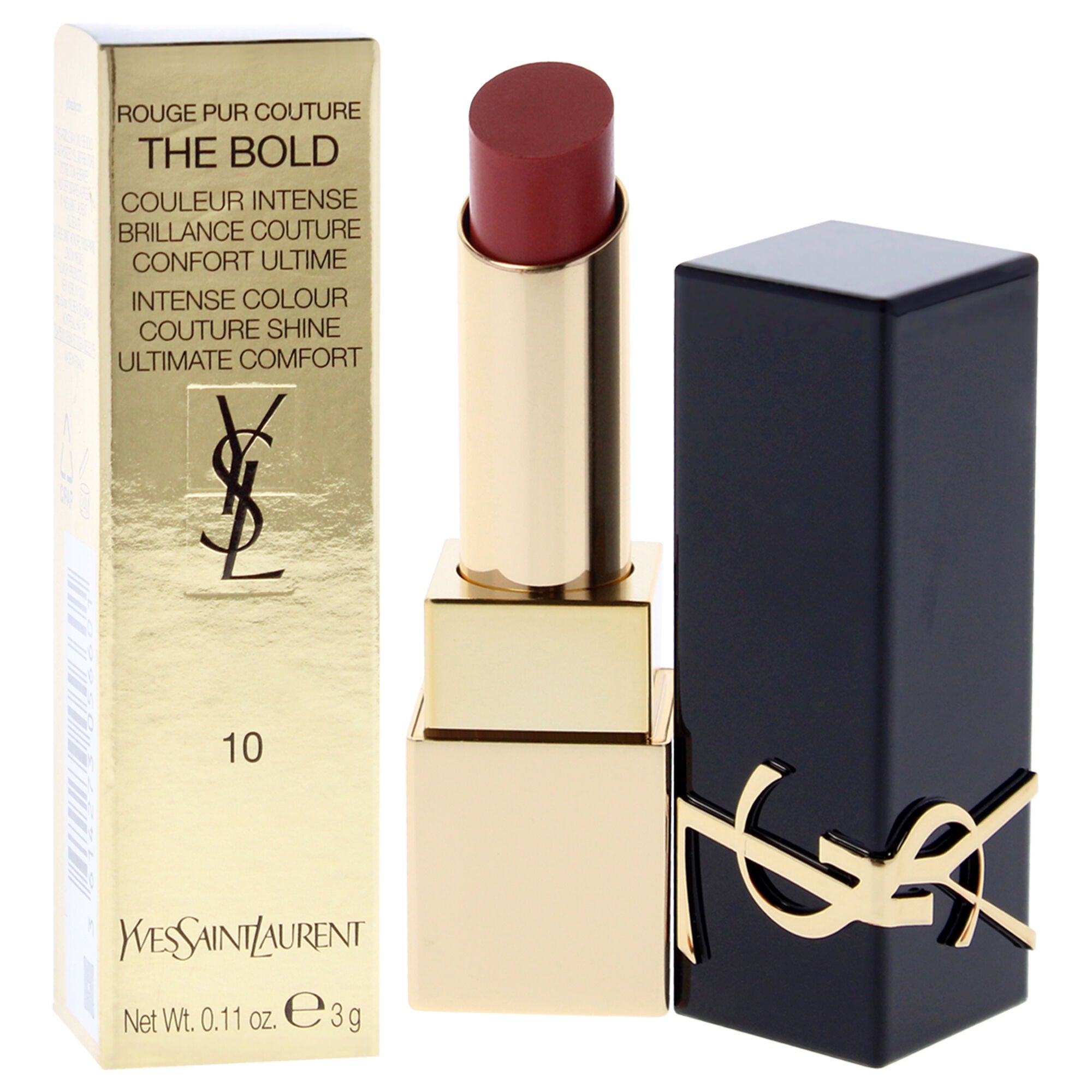 Rouge Pur Couture The Bold Lipstick - 10 Brozen Nude by Yves Saint Laurent for Women - 0.11 oz Lipstick, See Description, alternate image number 1