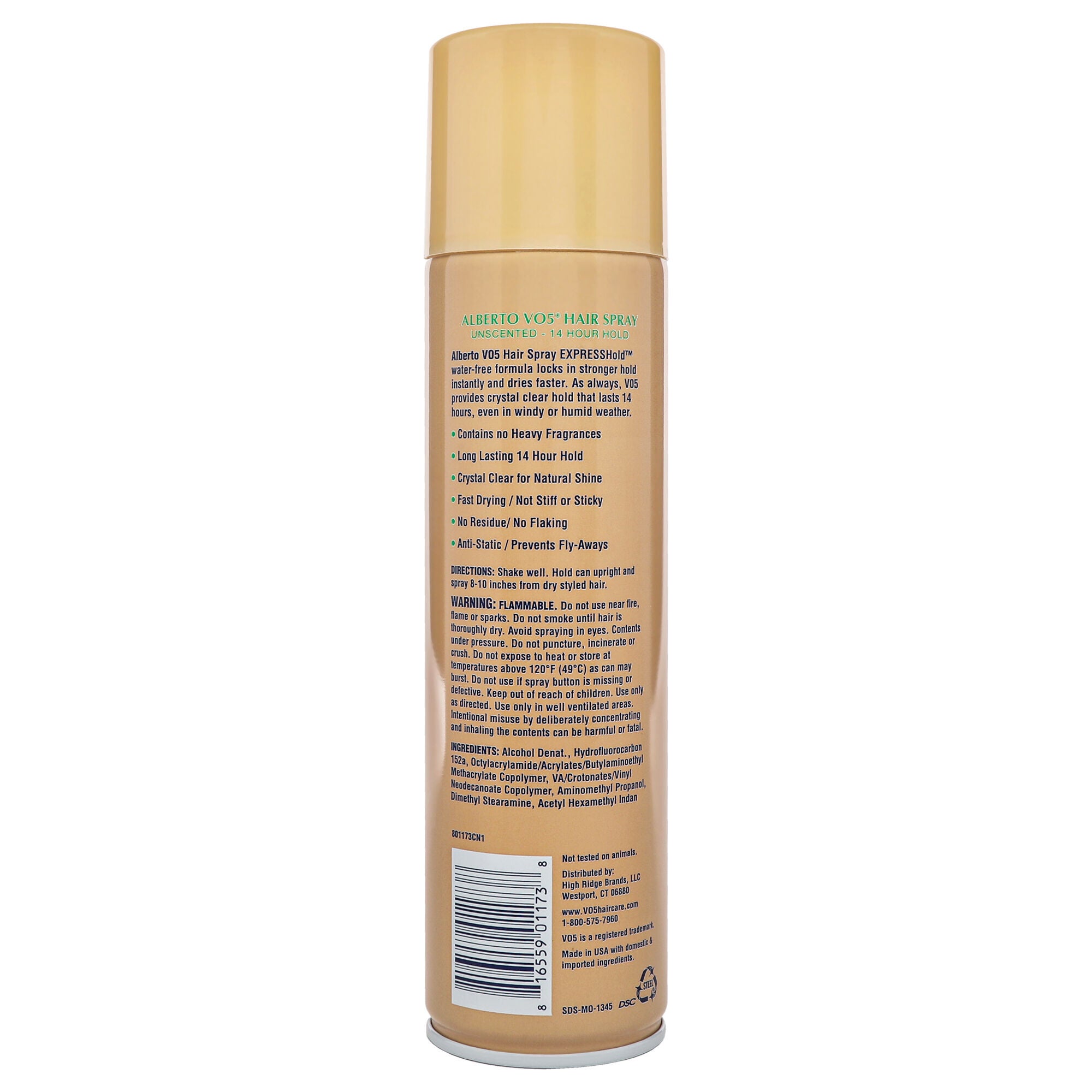 Crystal Clear Unscented Hair Spray by Alberto VO5 for Unisex - 8.5 oz Hair Spray, See Description, alternate image number 2