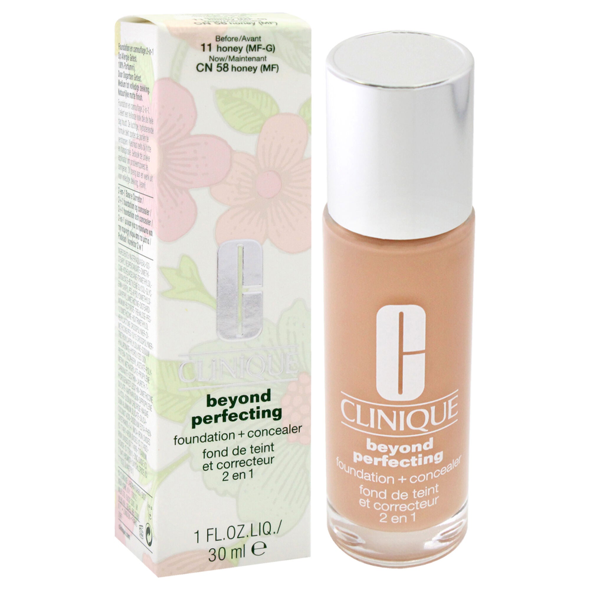 Beyond Perfecting Foundation Plus Concealer - 11 Honey MF-G by Clinique for Women - 1 oz Makeup, See Description, alternate image number 2